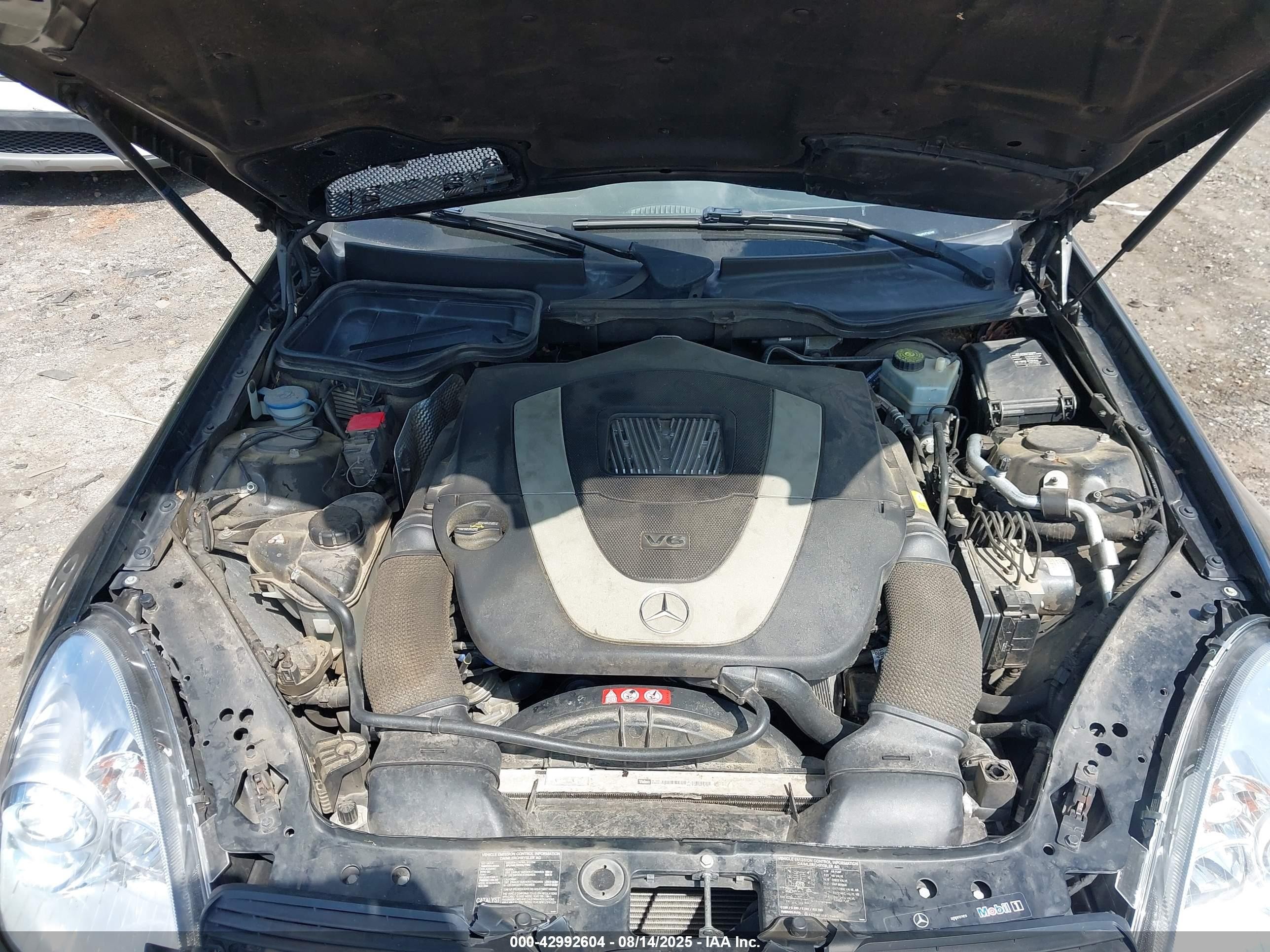2007 Mercedes-benz Slk 280   Black vin: WDBWK54FX7F162448