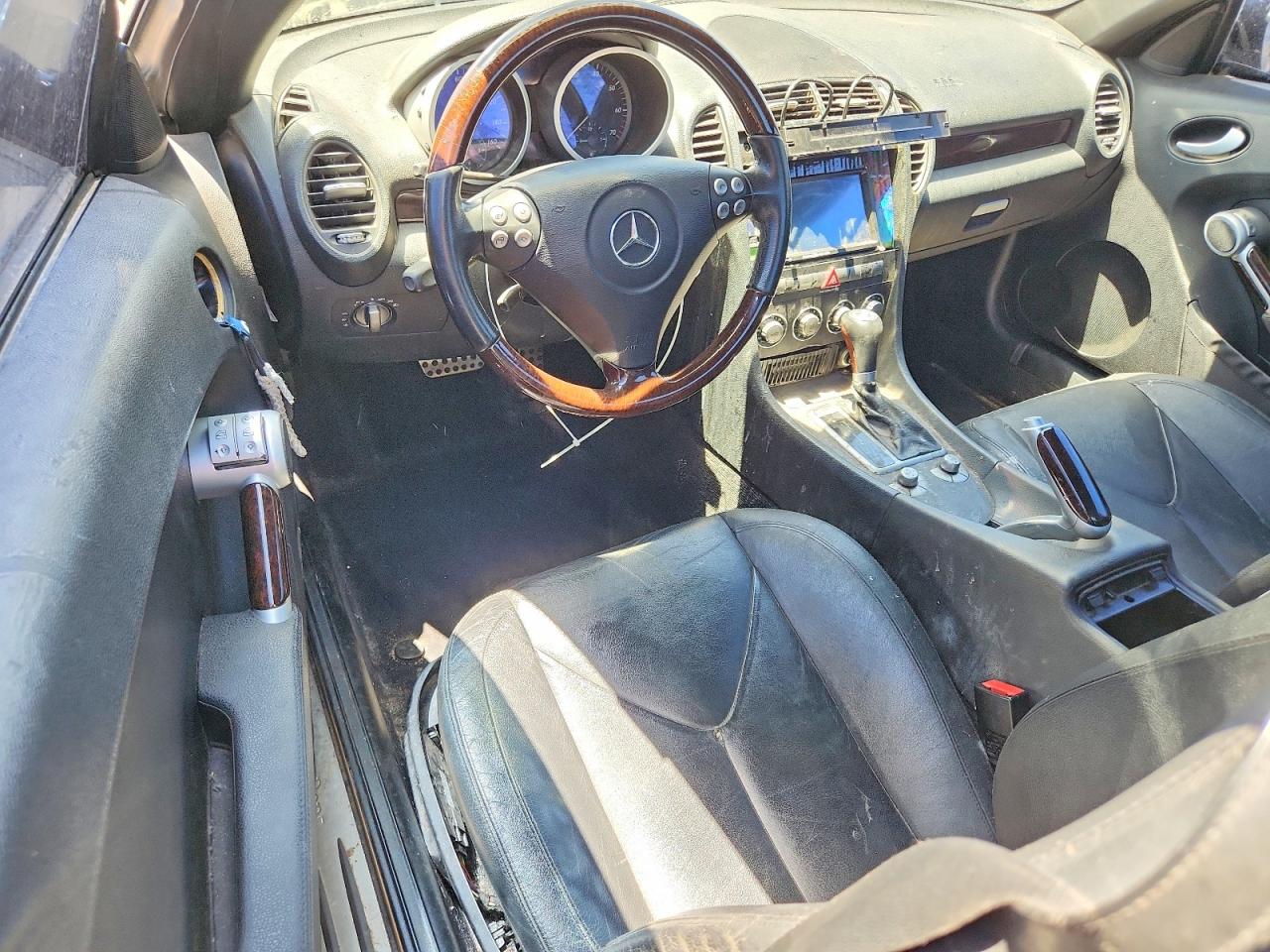 2007 Mercedes-benz Slk 280 Black vin: WDBWK54FX7F166855
