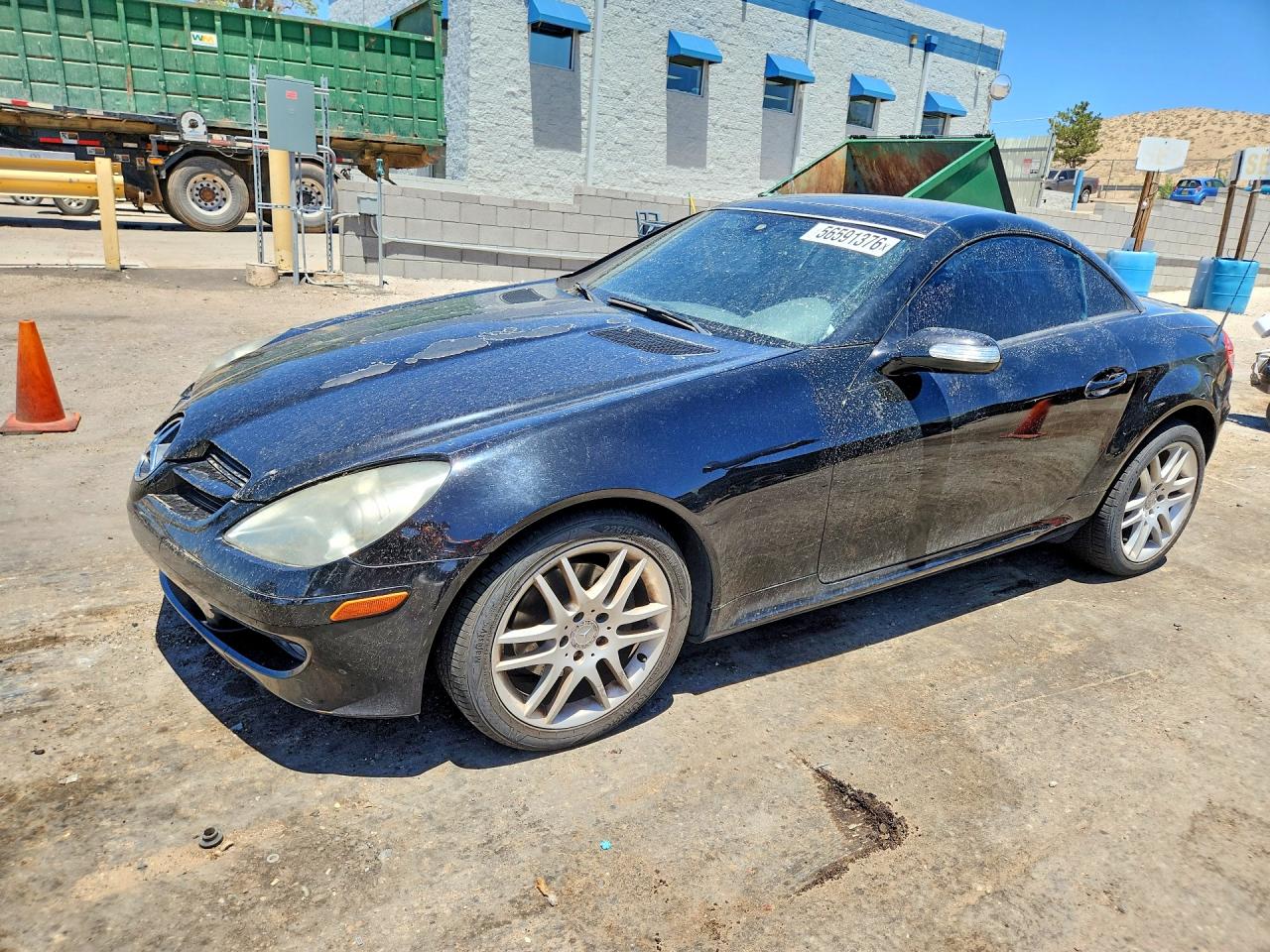 2007 Mercedes-benz Slk 280 Black vin: WDBWK54FX7F166855