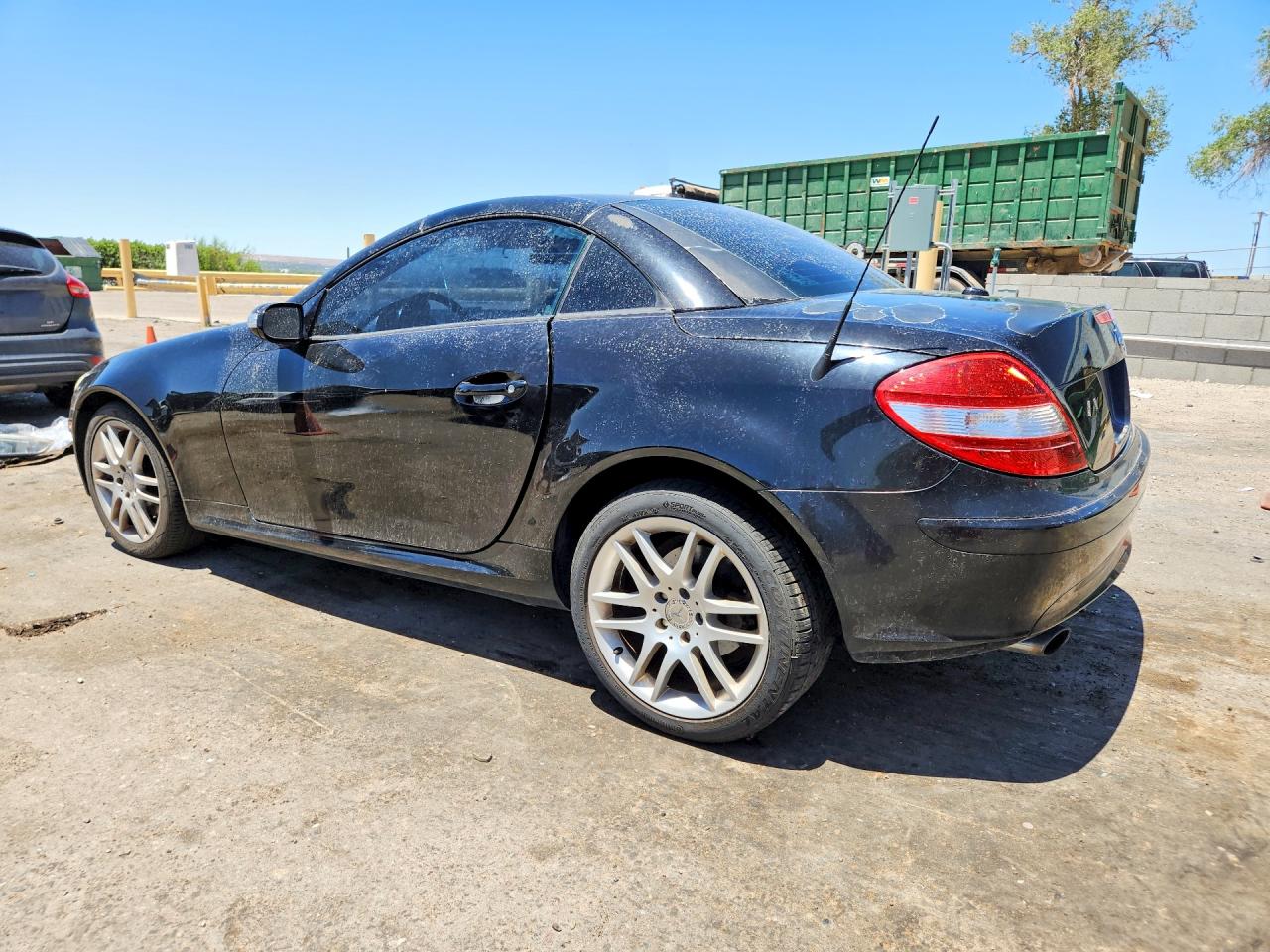 2007 Mercedes-benz Slk 280 Black vin: WDBWK54FX7F166855