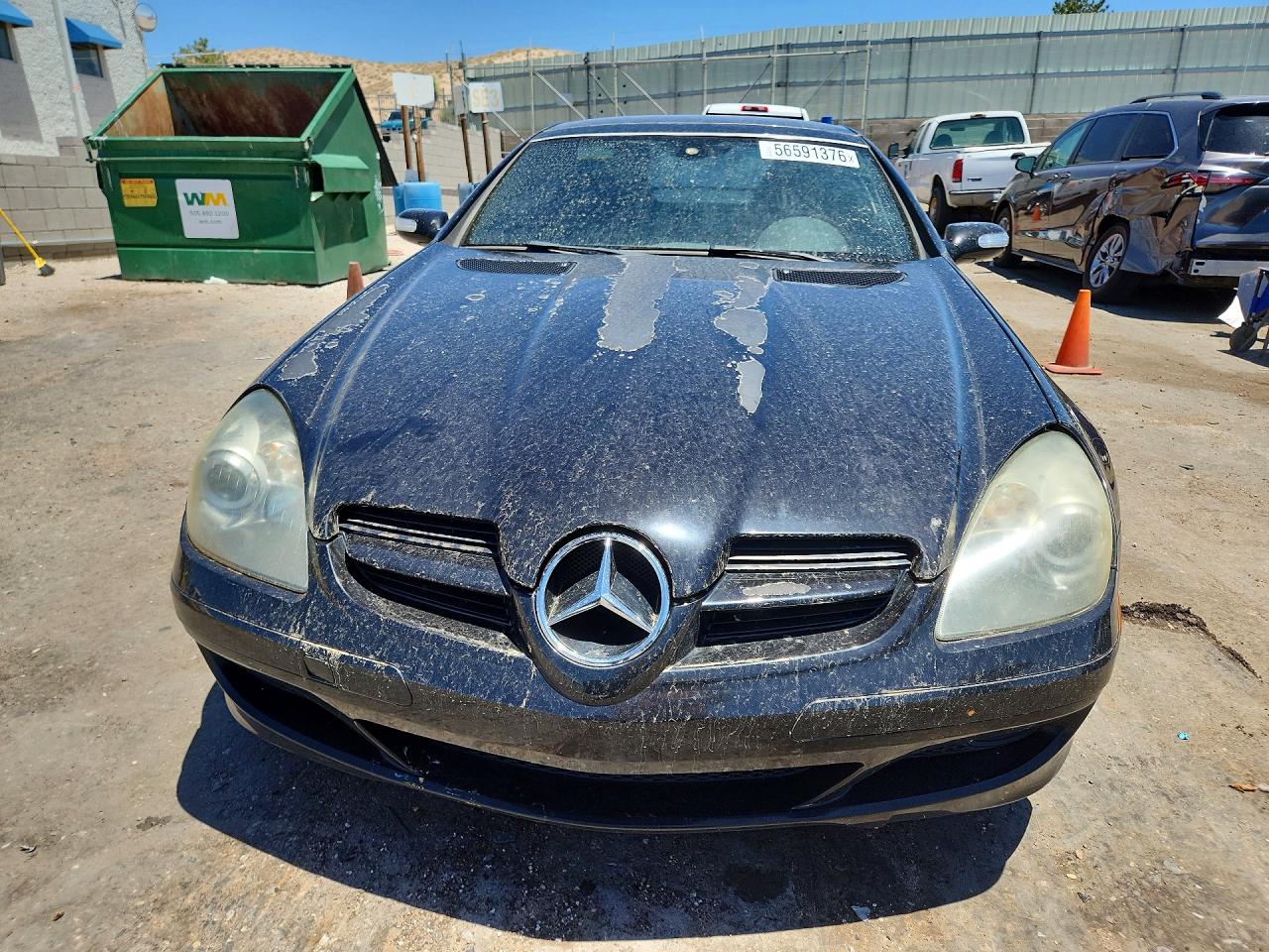 2007 Mercedes-benz Slk 280 Black vin: WDBWK54FX7F166855