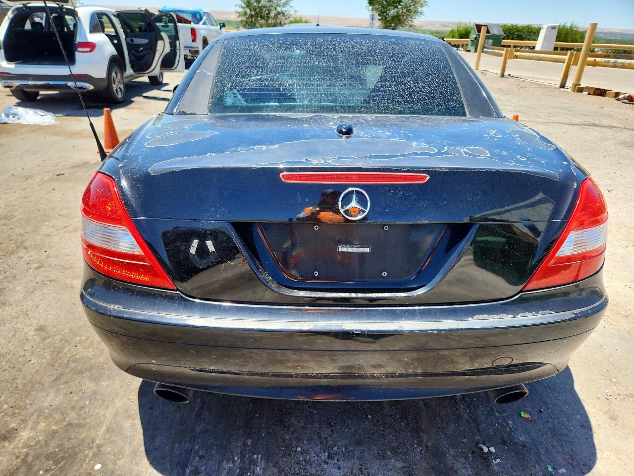 2007 Mercedes-benz Slk 280 Black vin: WDBWK54FX7F166855