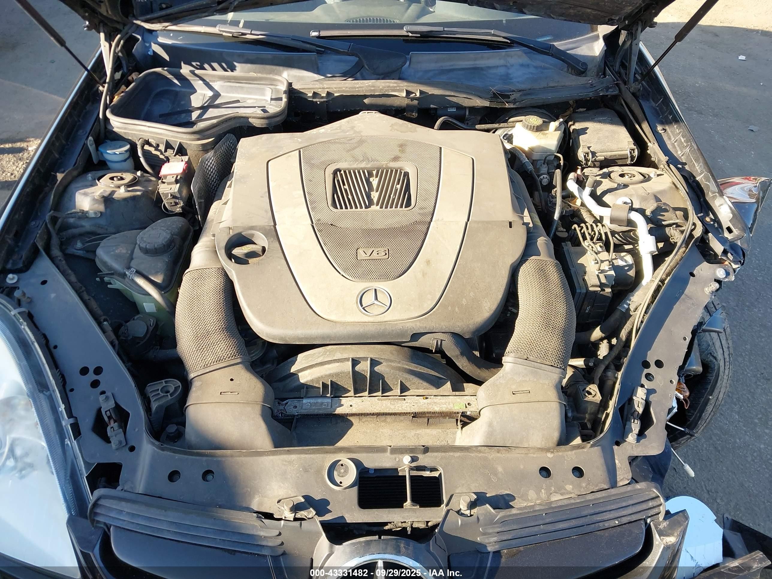 2008 Mercedes-benz Slk 280   Black vin: WDBWK54FX8F180417