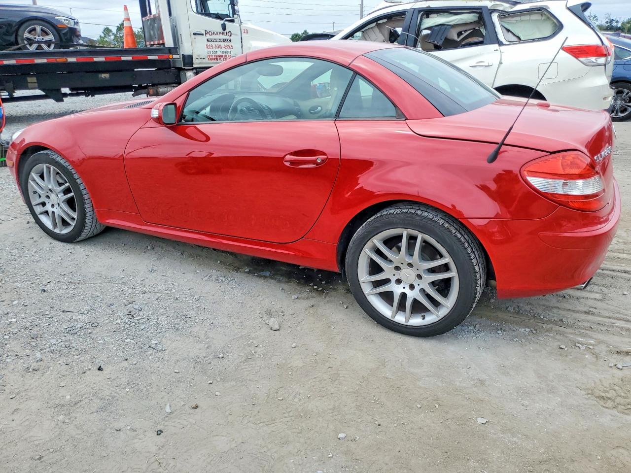 2008 Mercedes-benz Slk 280 Red vin: WDBWK54FX8F187500