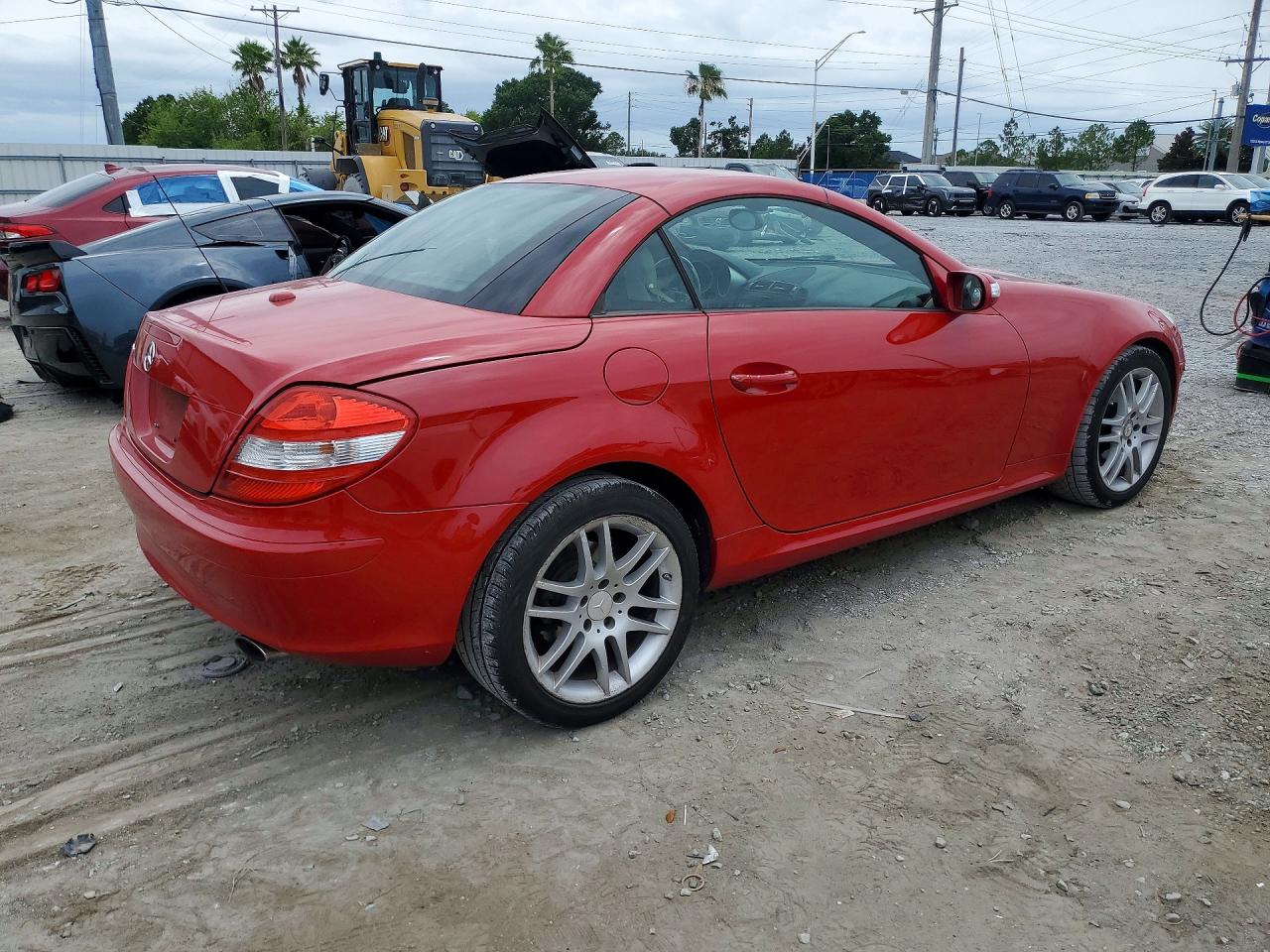 2008 Mercedes-benz Slk 280 Red vin: WDBWK54FX8F187500