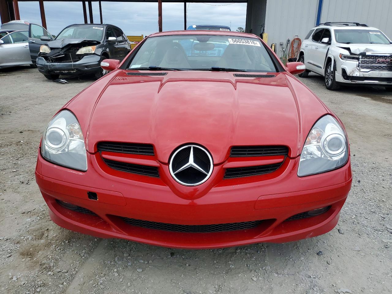 2008 Mercedes-benz Slk 280 Red vin: WDBWK54FX8F187500