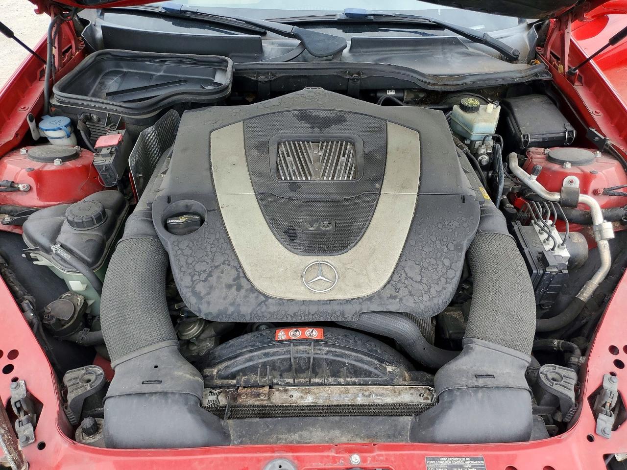 2008 Mercedes-benz Slk 280 Red vin: WDBWK54FX8F187500