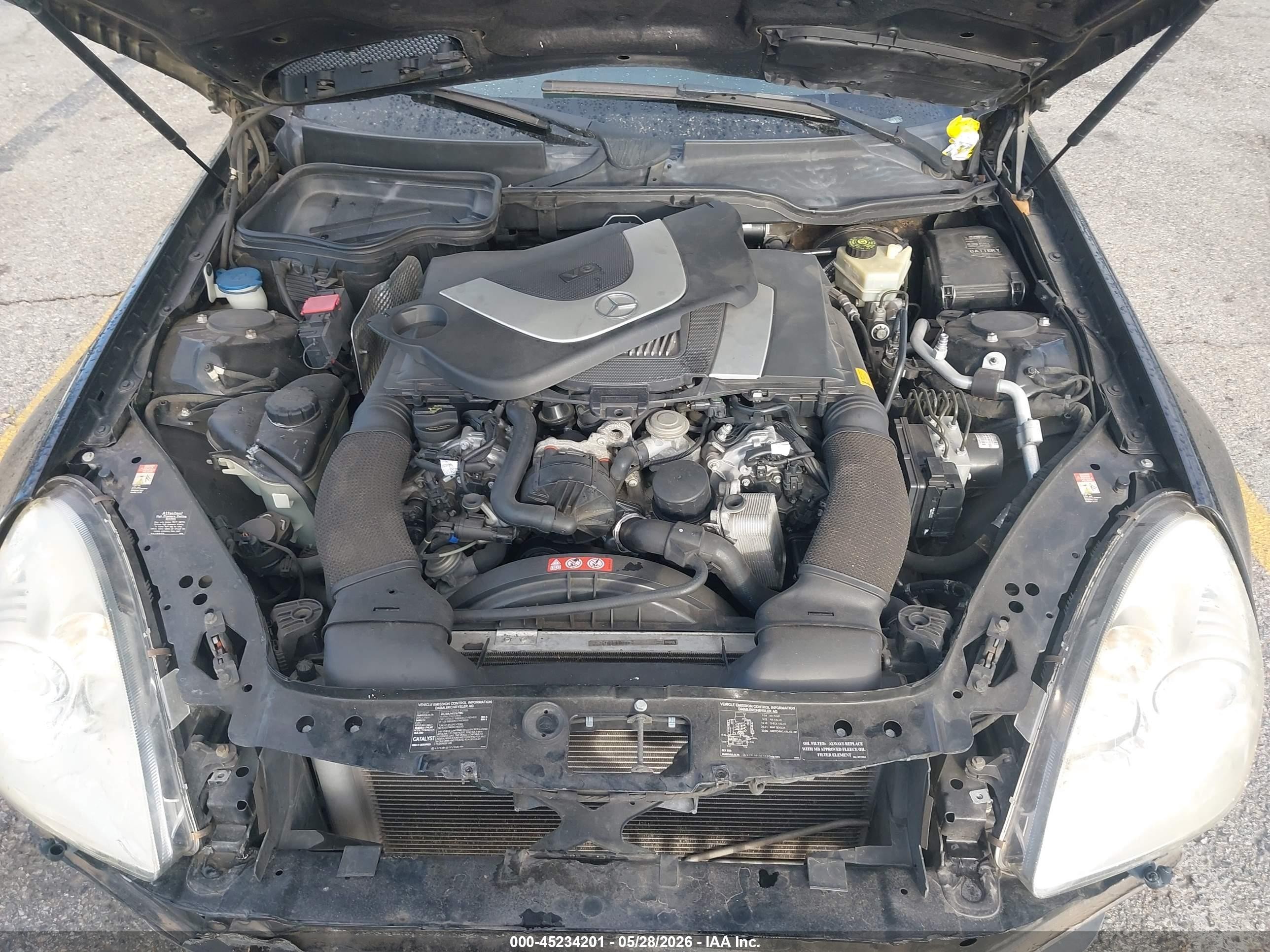 2005 Mercedes-benz Slk 350   Black vin: WDBWK56F05F044886