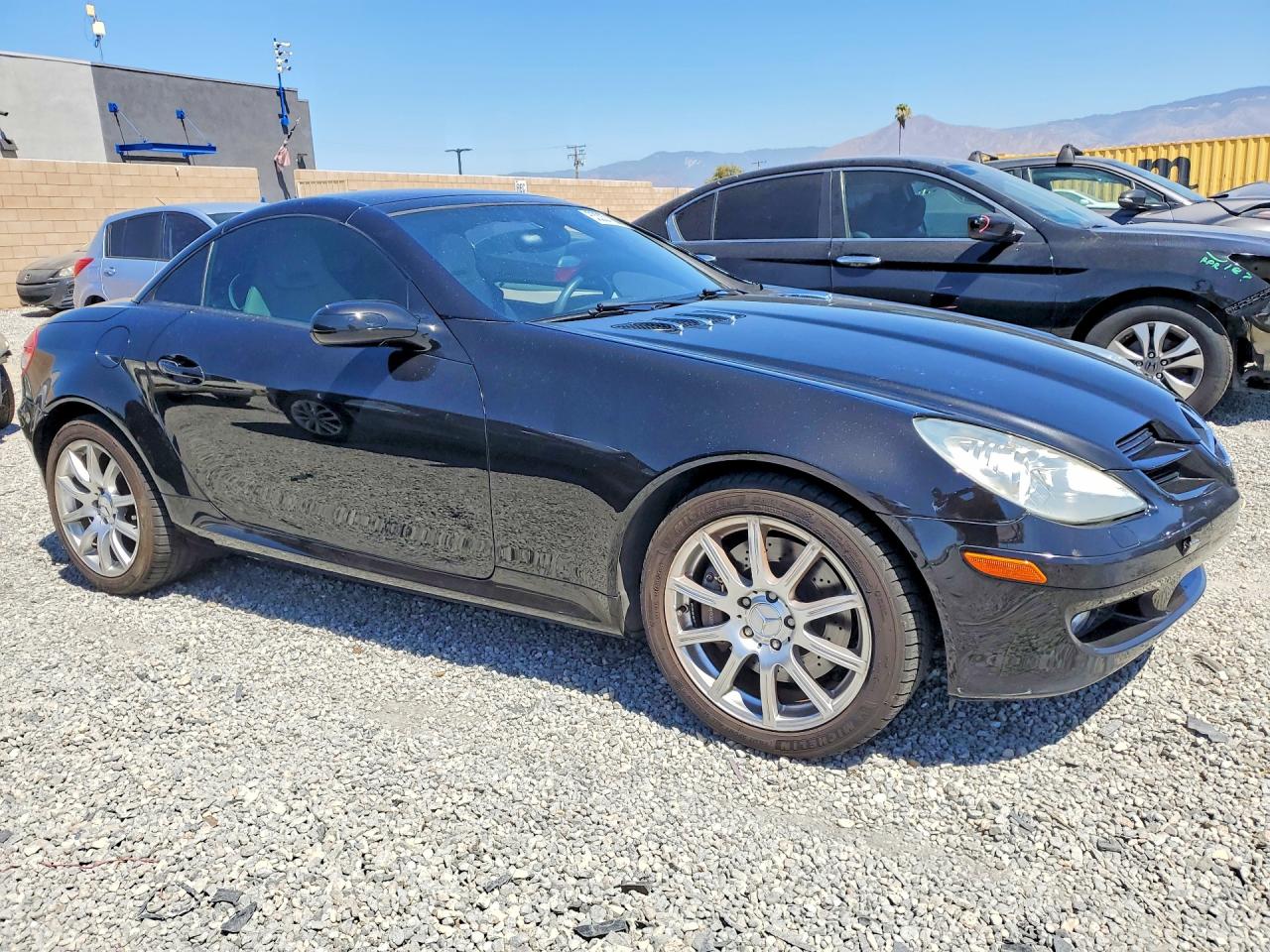2005 Mercedes-benz Slk 350 Black vin: WDBWK56F05F049554