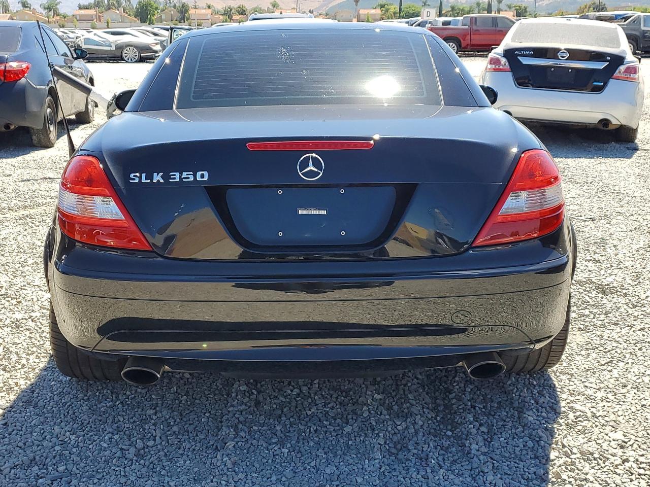2005 Mercedes-benz Slk 350 Black vin: WDBWK56F05F049554