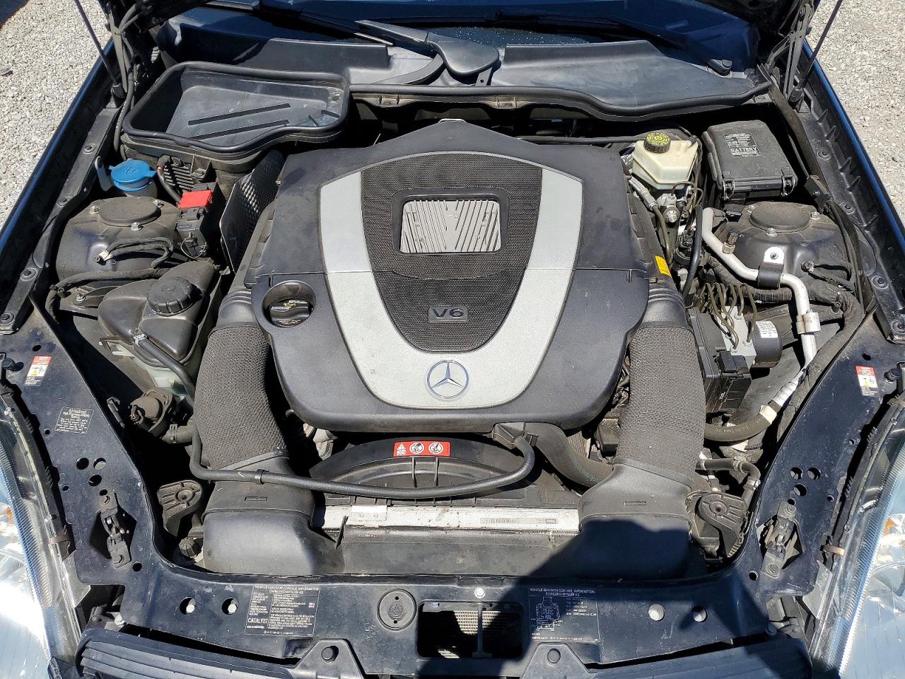 2005 Mercedes-benz Slk 350 Black vin: WDBWK56F05F049554