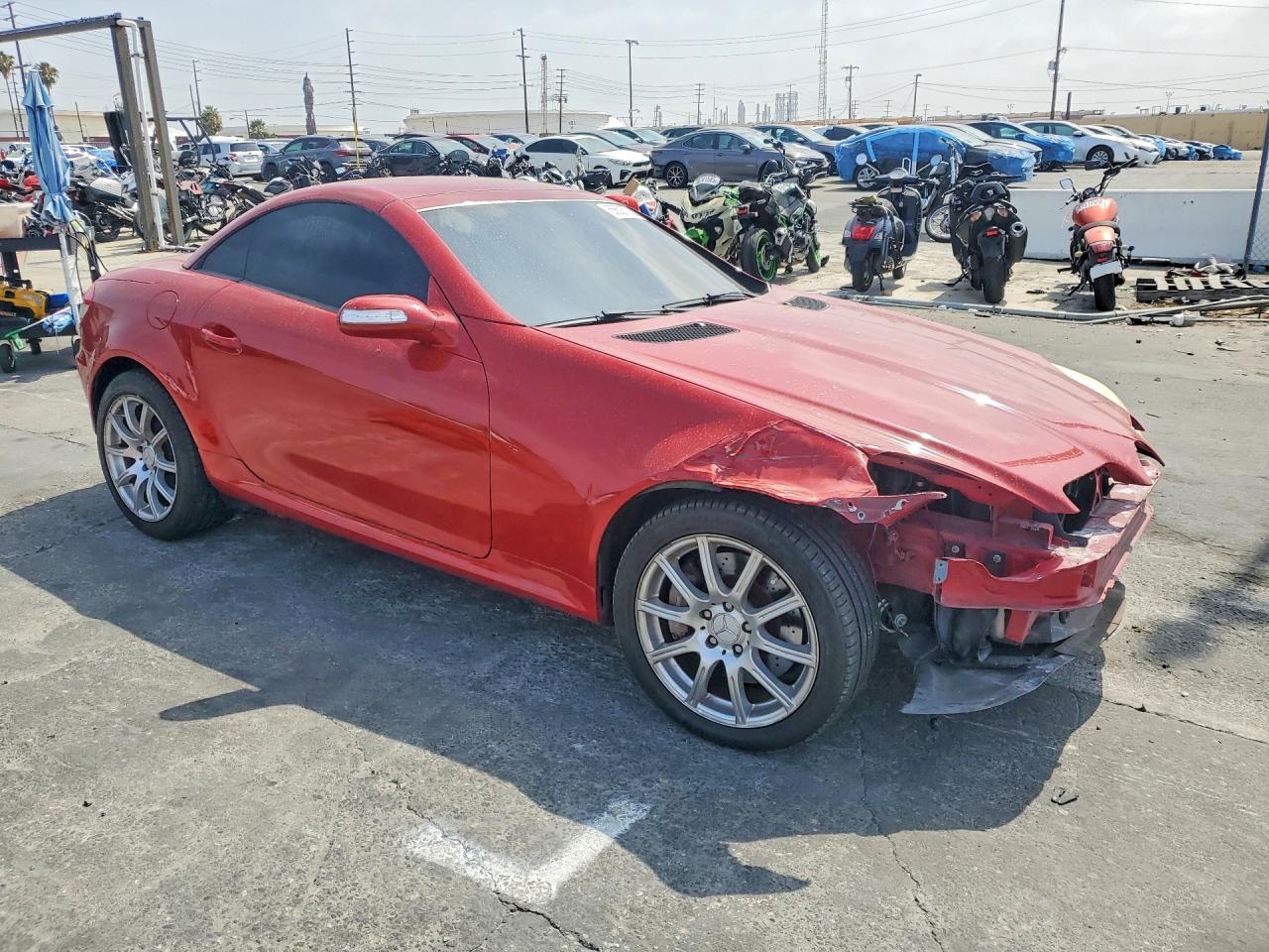2006 Mercedes-benz Slk 350 Red vin: WDBWK56F06F098366