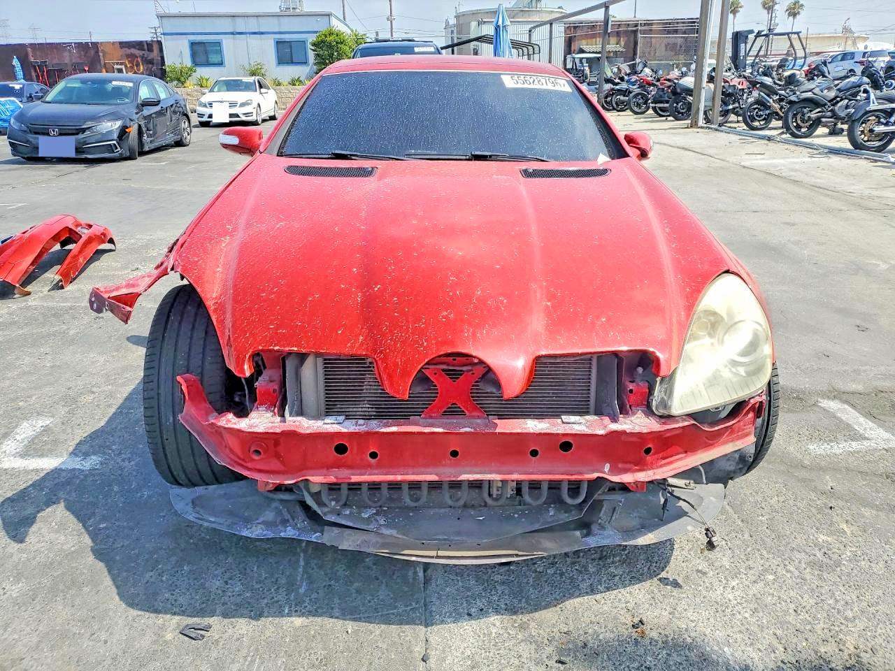 2006 Mercedes-benz Slk 350 Red vin: WDBWK56F06F098366