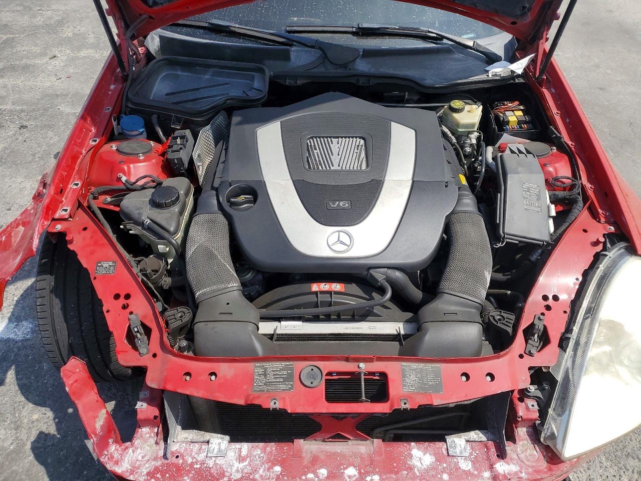 2006 Mercedes-benz Slk 350 Red vin: WDBWK56F06F098366