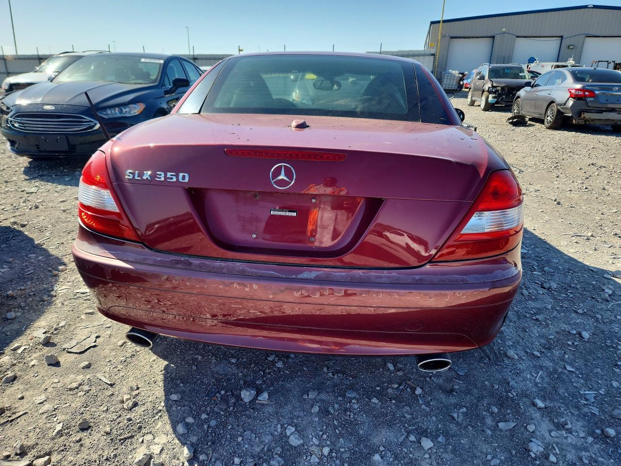 2007 Mercedes-benz Slk 350 Burgundy vin: WDBWK56F07F148152