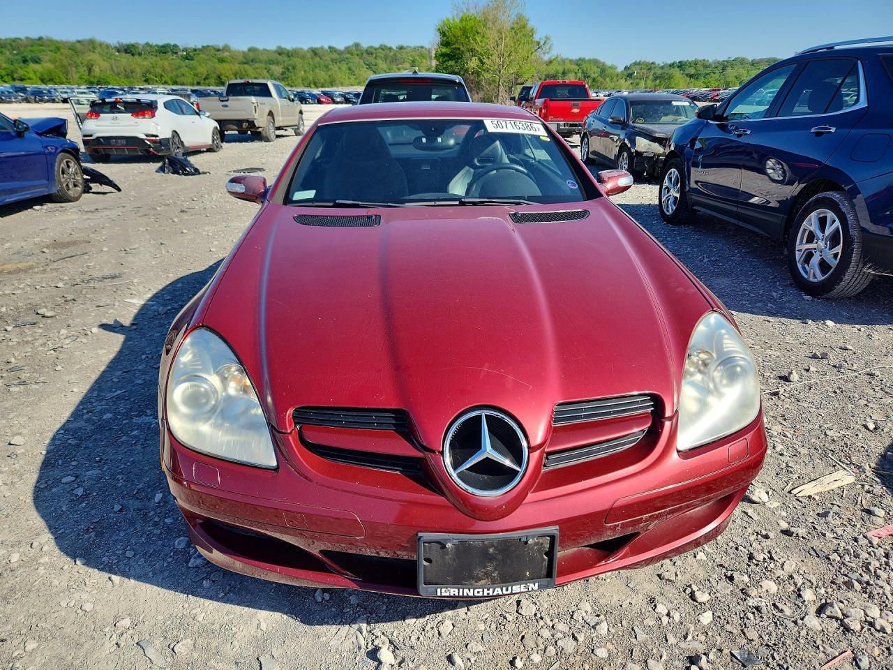 2007 Mercedes-benz Slk 350 Burgundy vin: WDBWK56F07F148152