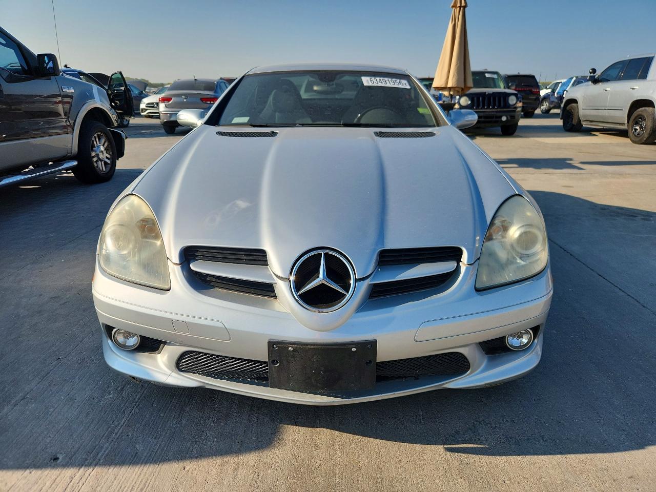 2005 Mercedes-benz Slk 350 Silver vin: WDBWK56F15F030060