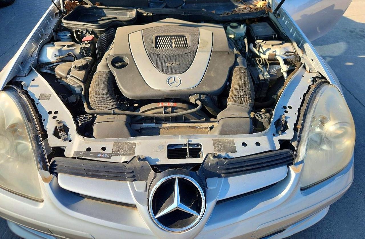 2005 Mercedes-benz Slk 350 Silver vin: WDBWK56F15F030060