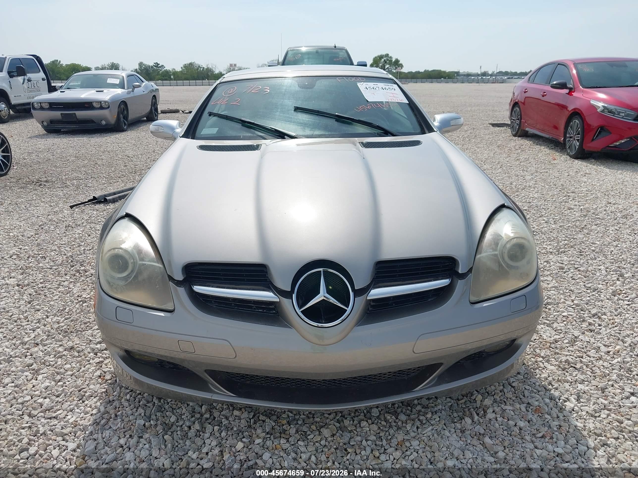 2005 Mercedes-benz Slk 350   Серый vin: WDBWK56F15F039549