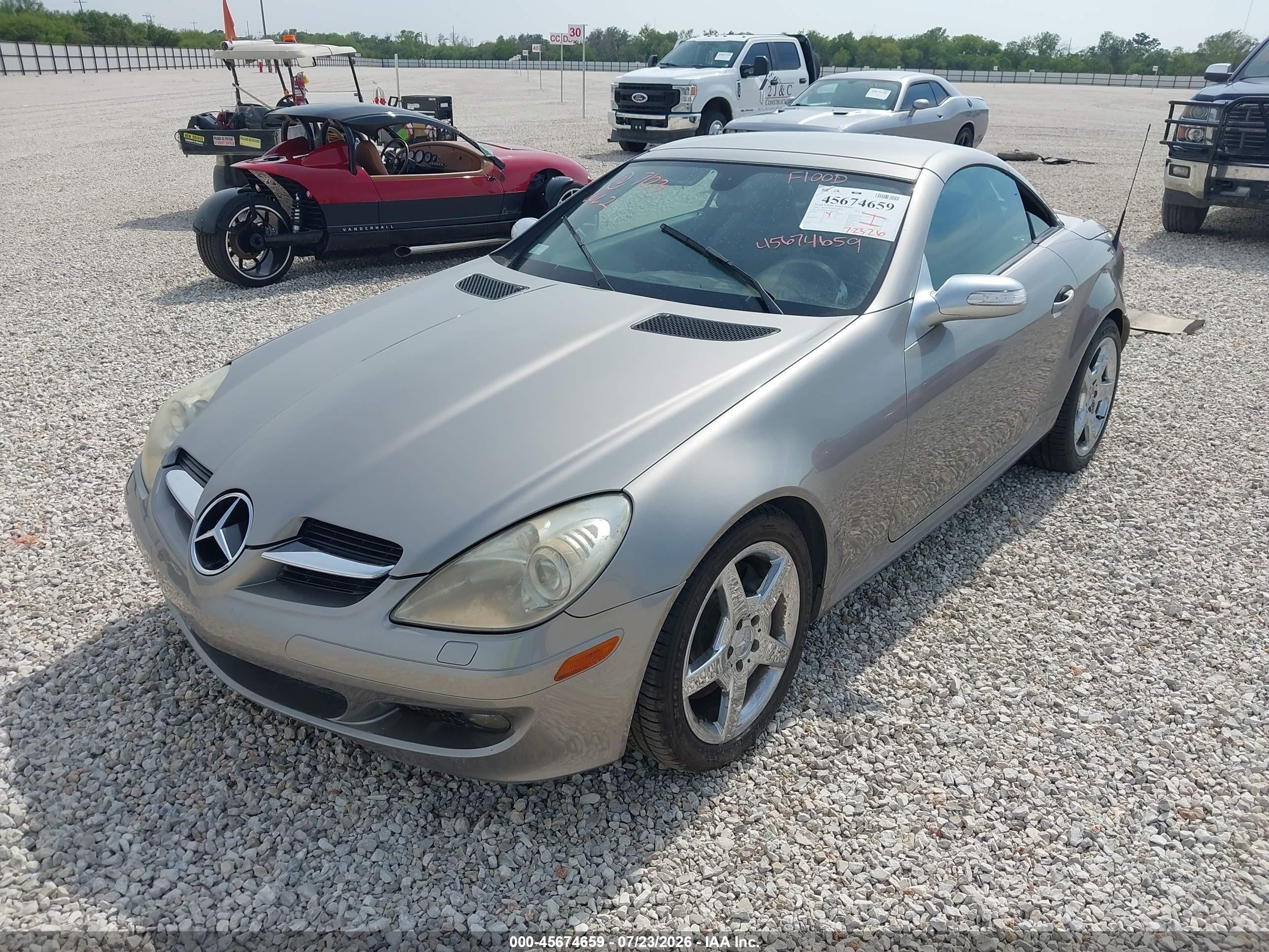 2005 Mercedes-benz Slk 350   Серый vin: WDBWK56F15F039549