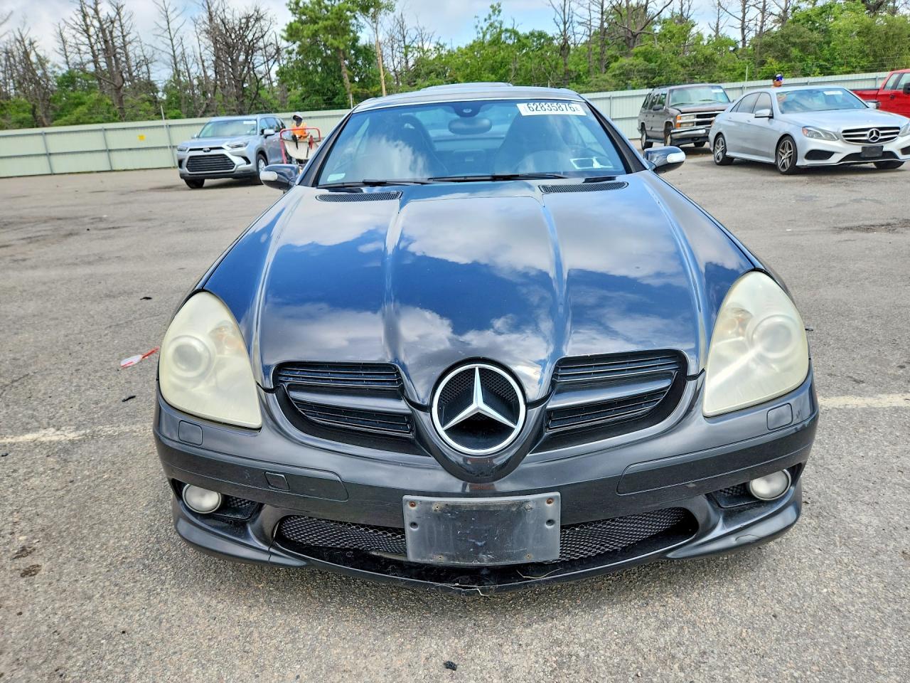 2005 Mercedes-benz Slk 350 Black vin: WDBWK56F15F053869