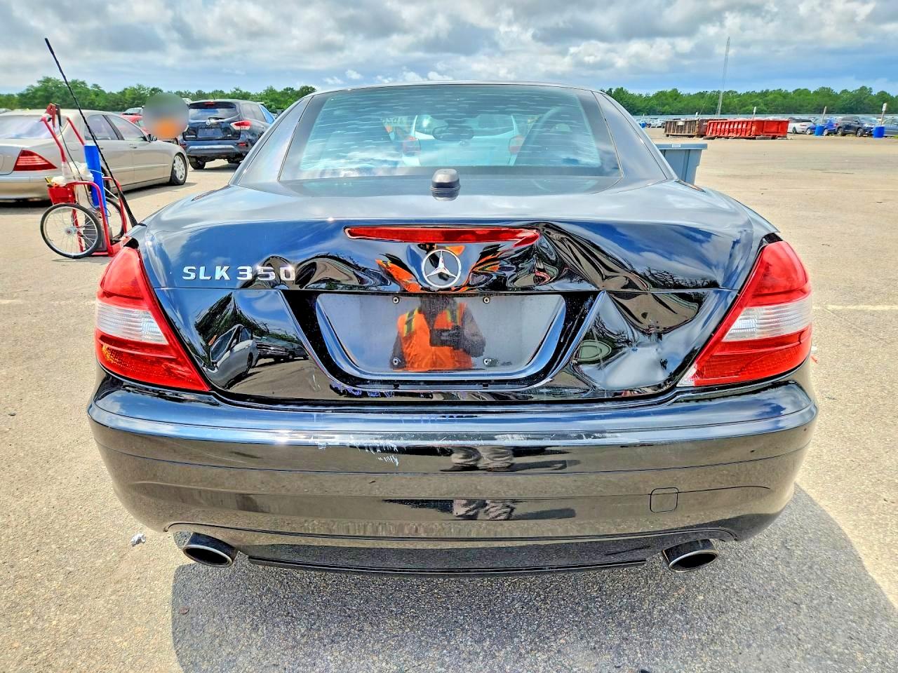2005 Mercedes-benz Slk 350 Black vin: WDBWK56F15F053869