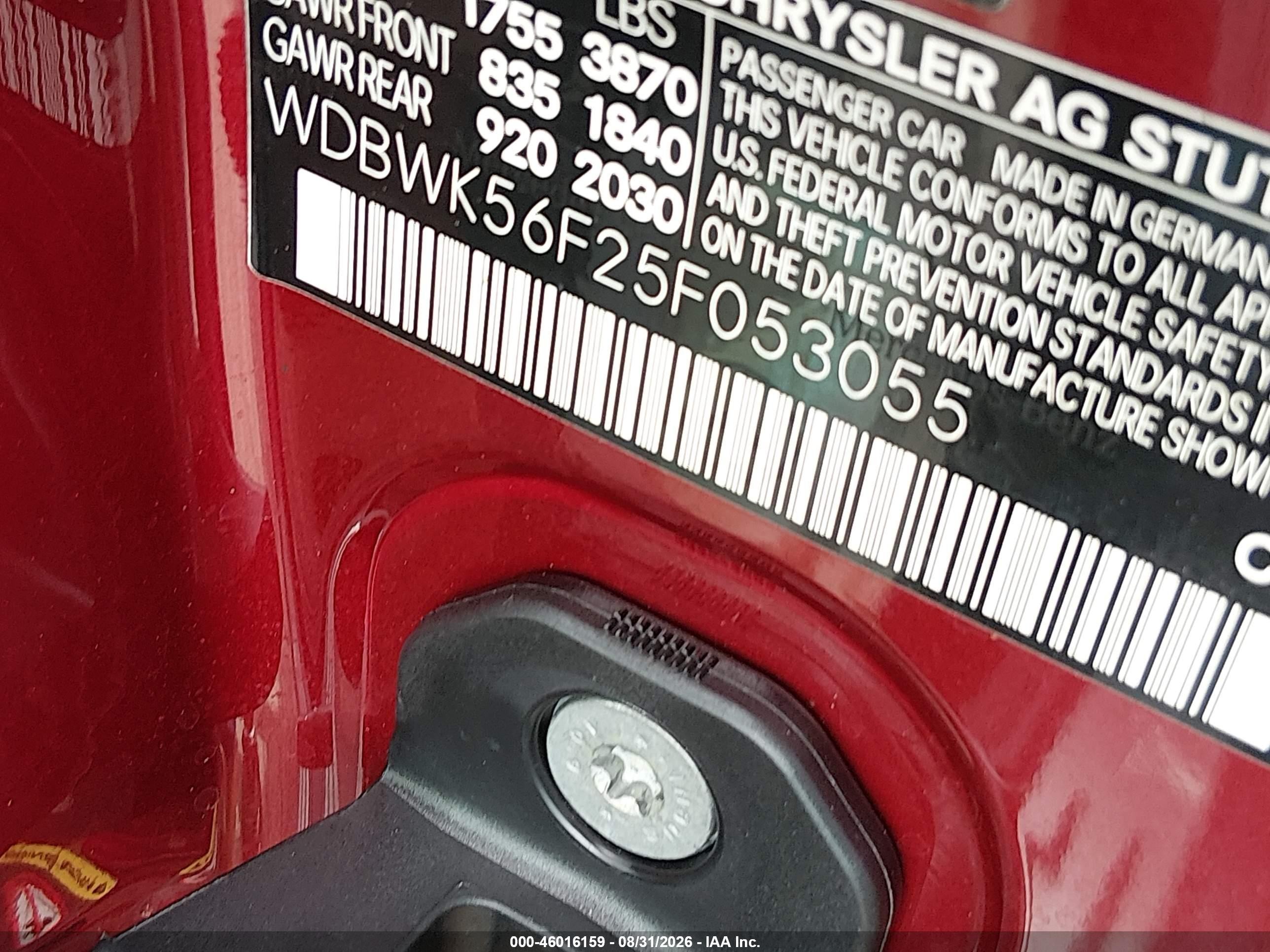 2005 Mercedes-benz Slk 350   Red vin: WDBWK56F25F053055