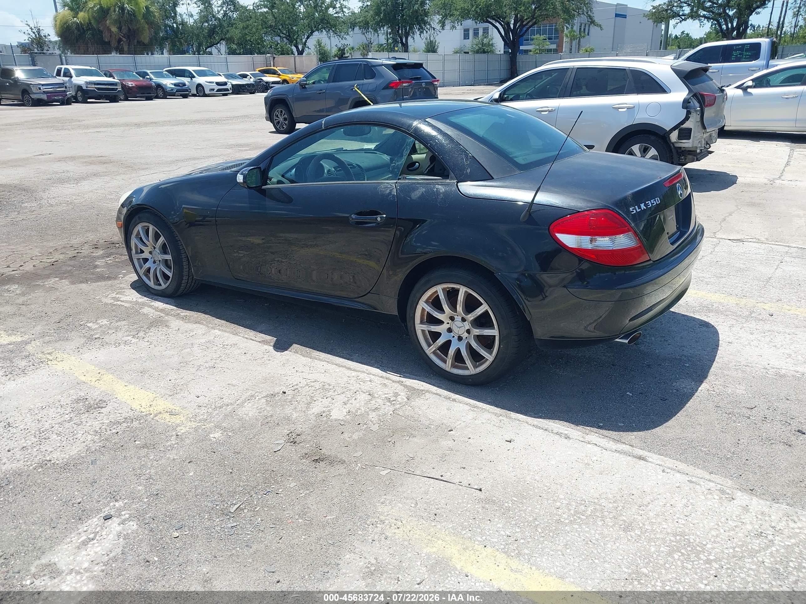 2006 Mercedes-benz Slk 350   Black vin: WDBWK56F26F099339