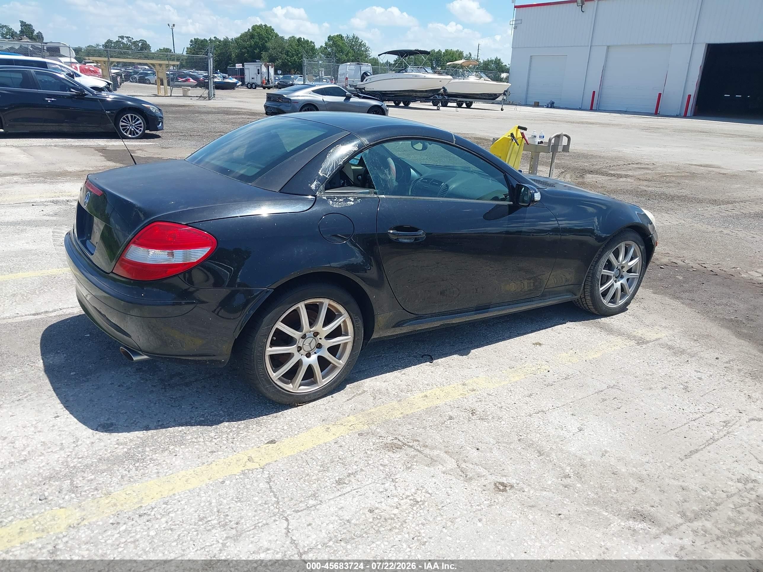 2006 Mercedes-benz Slk 350   Black vin: WDBWK56F26F099339