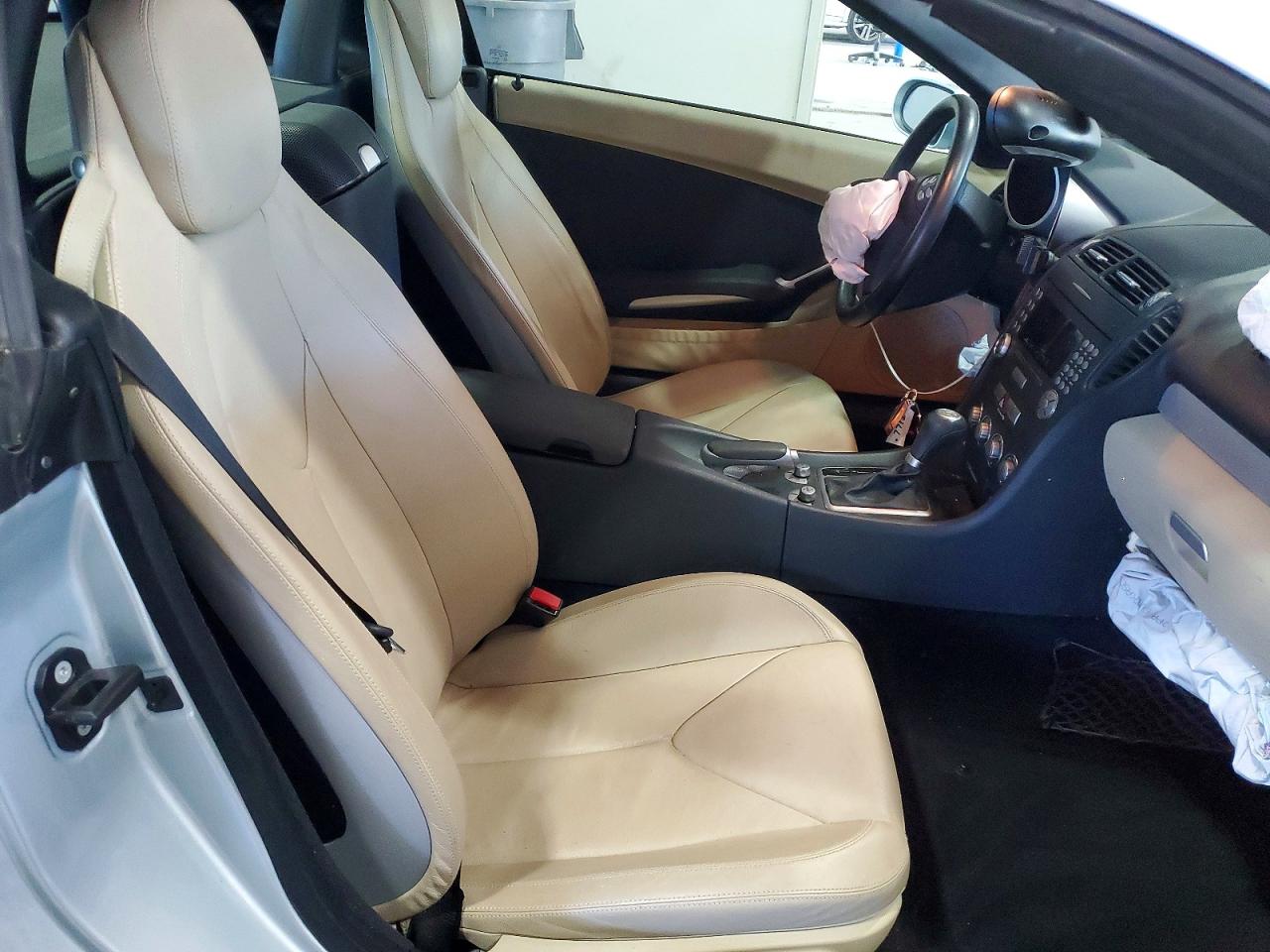 2007 Mercedes-benz Slk 350 Silver vin: WDBWK56F27F148251