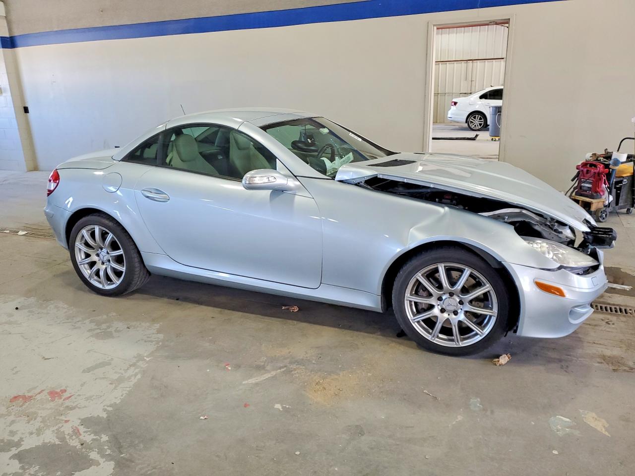 2007 Mercedes-benz Slk 350 Silver vin: WDBWK56F27F148251