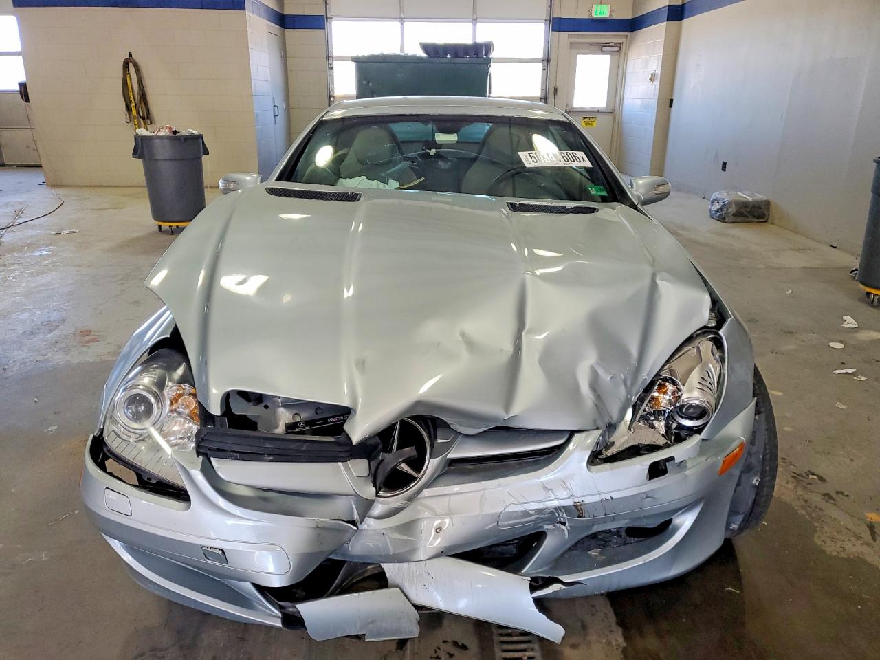 2007 Mercedes-benz Slk 350 Silver vin: WDBWK56F27F148251