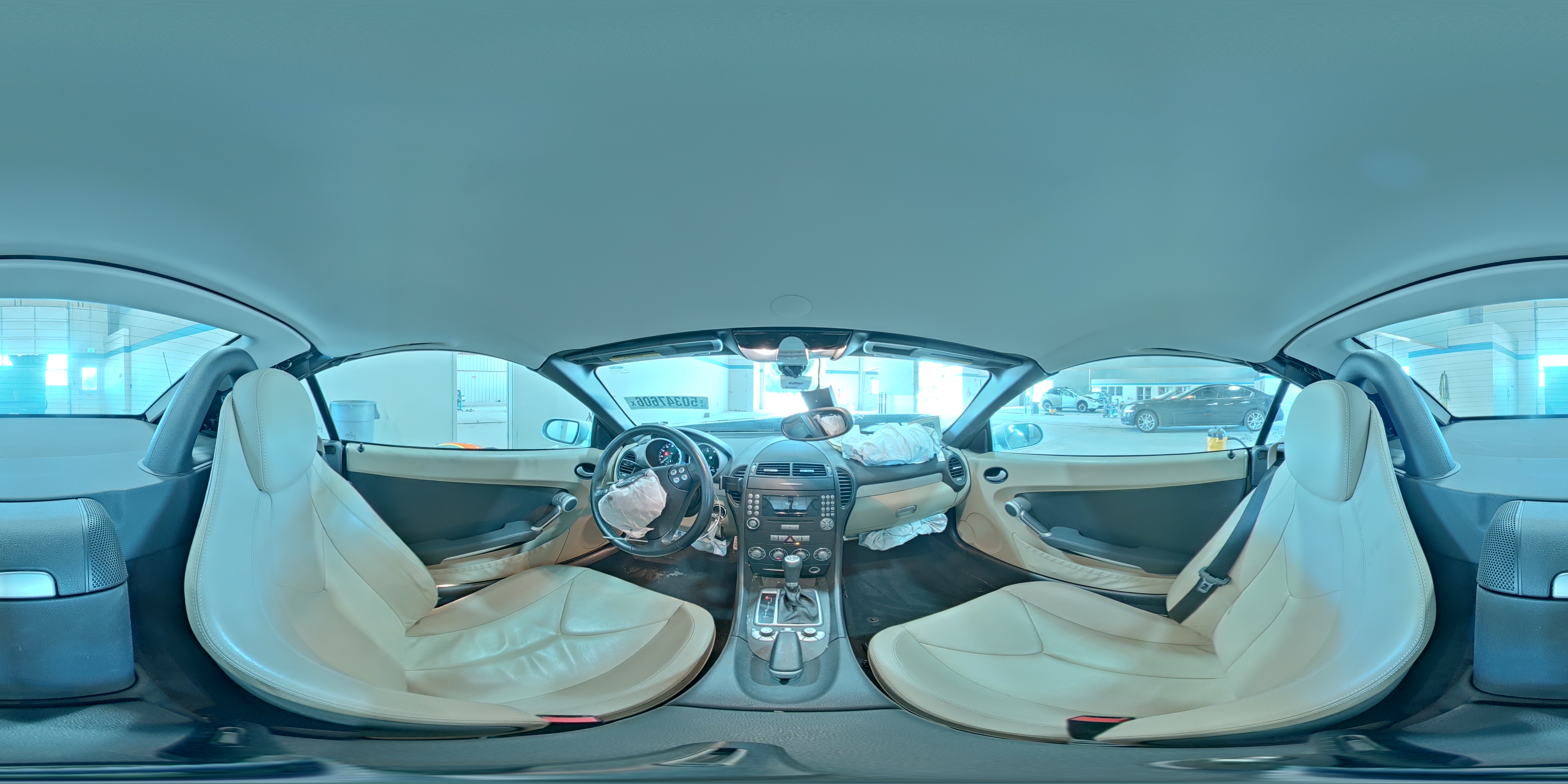 2007 Mercedes-benz Slk 350 Silver vin: WDBWK56F27F148251