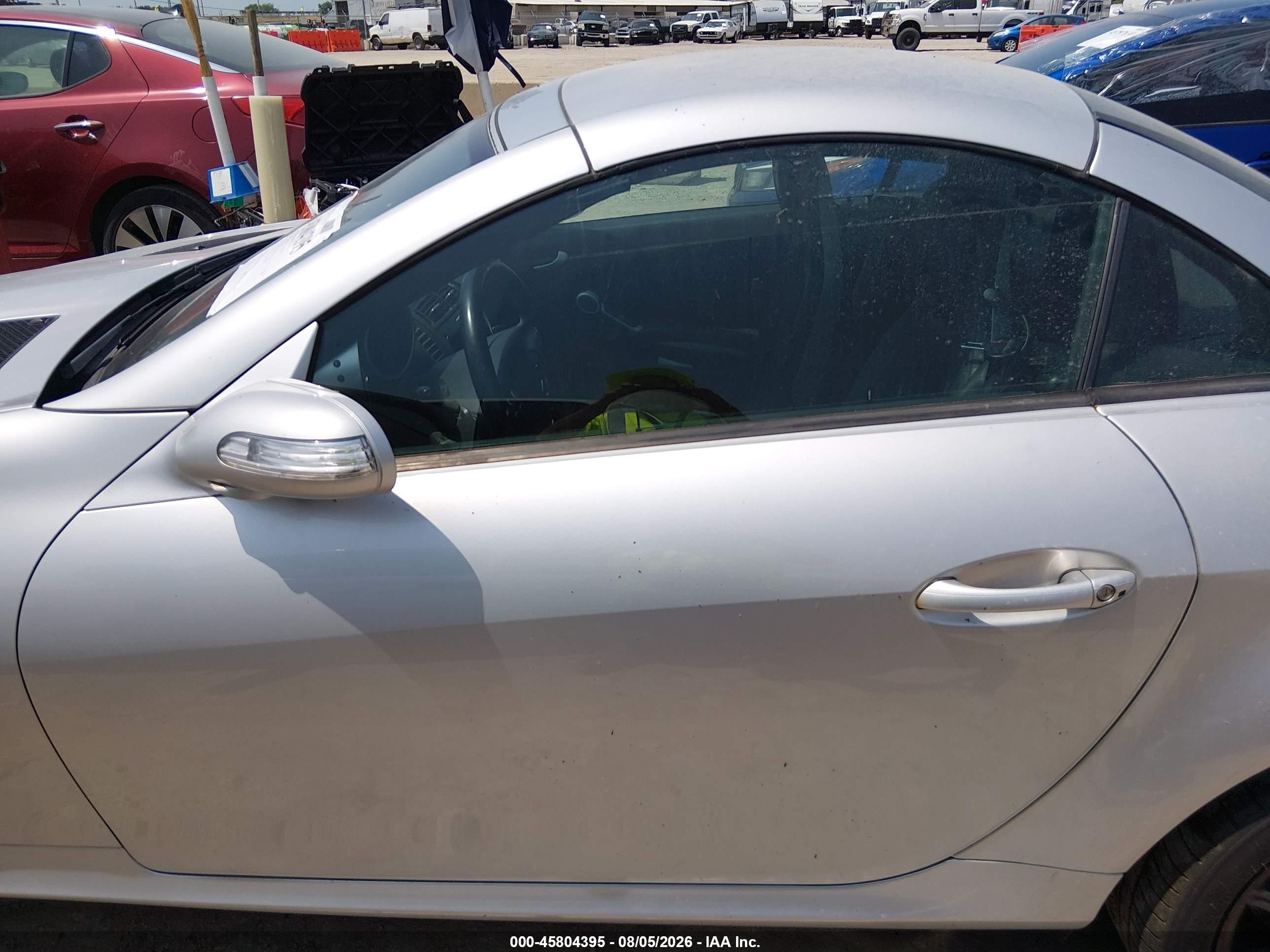 2008 Mercedes-benz Slk 350   Silver vin: WDBWK56F28F179467