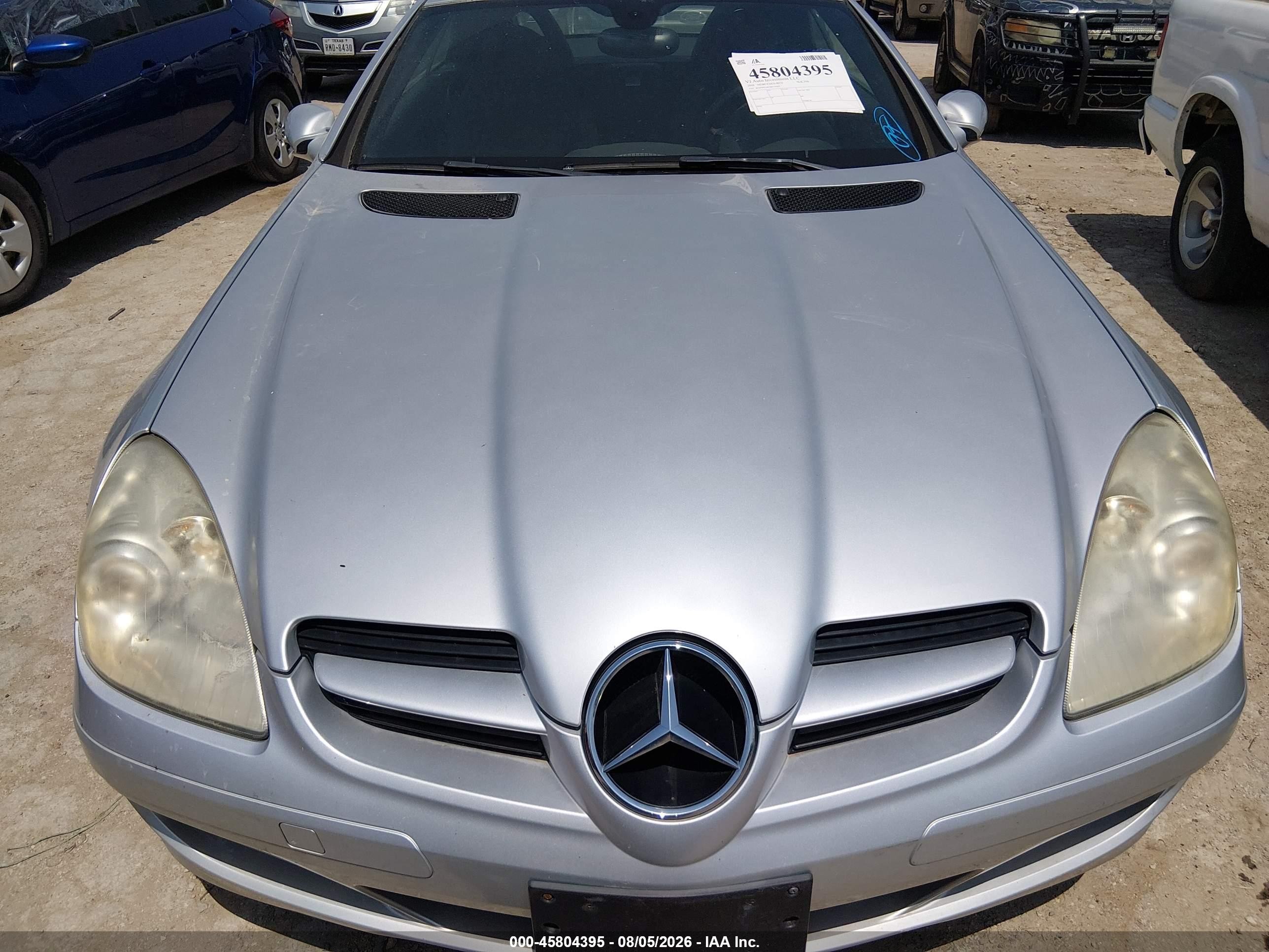 2008 Mercedes-benz Slk 350   Silver vin: WDBWK56F28F179467