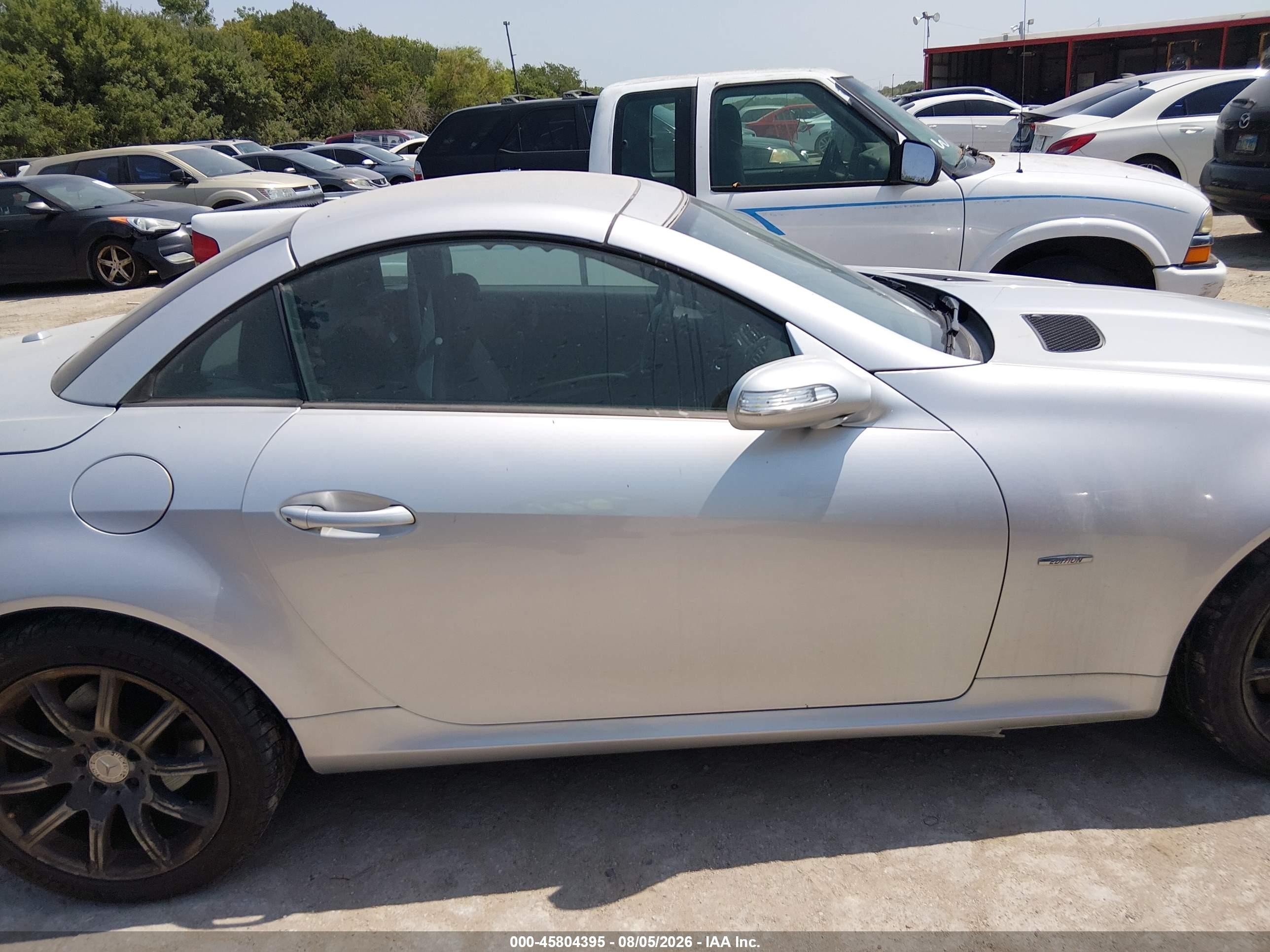 2008 Mercedes-benz Slk 350   Silver vin: WDBWK56F28F179467