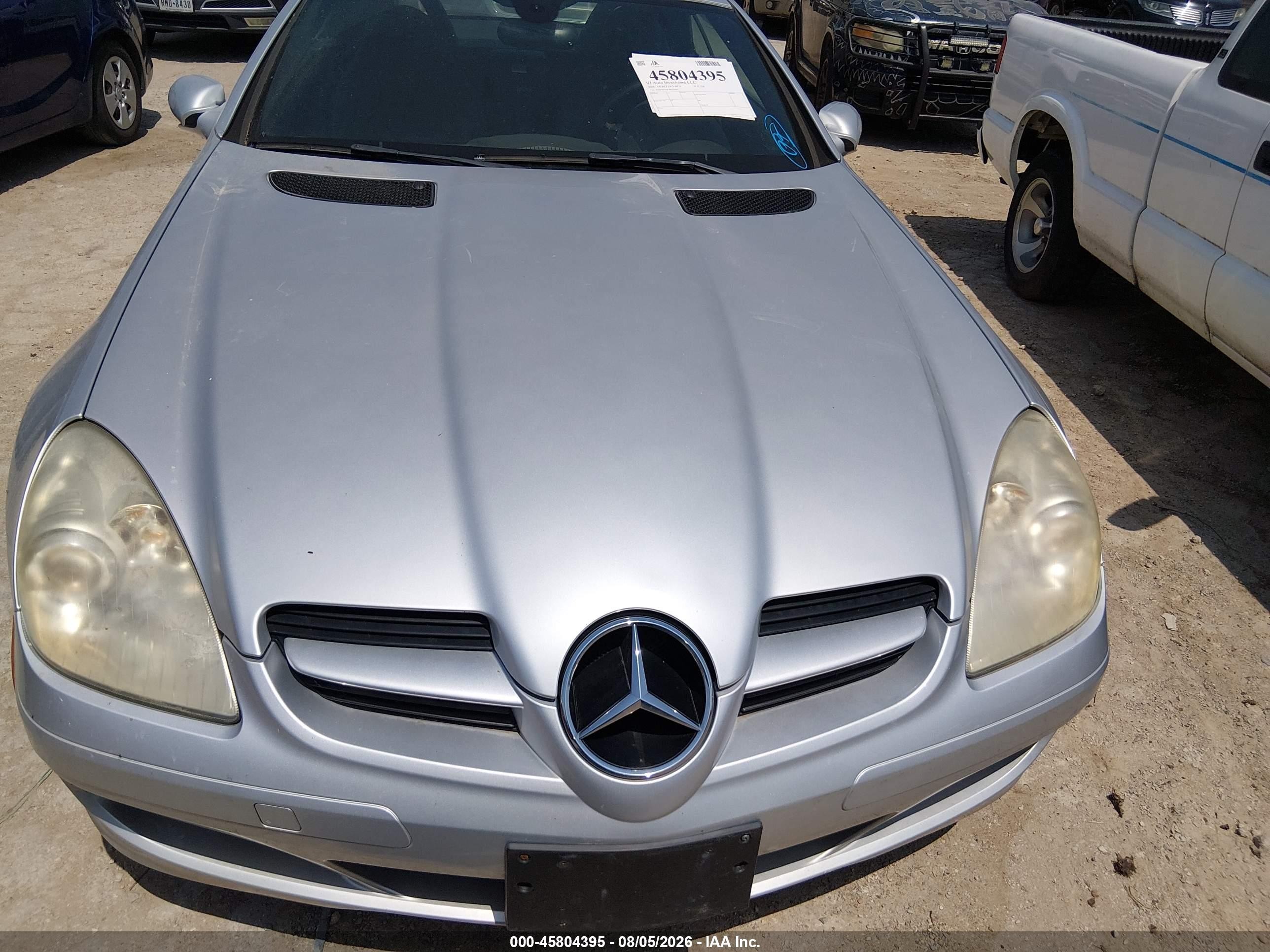 2008 Mercedes-benz Slk 350   Silver vin: WDBWK56F28F179467