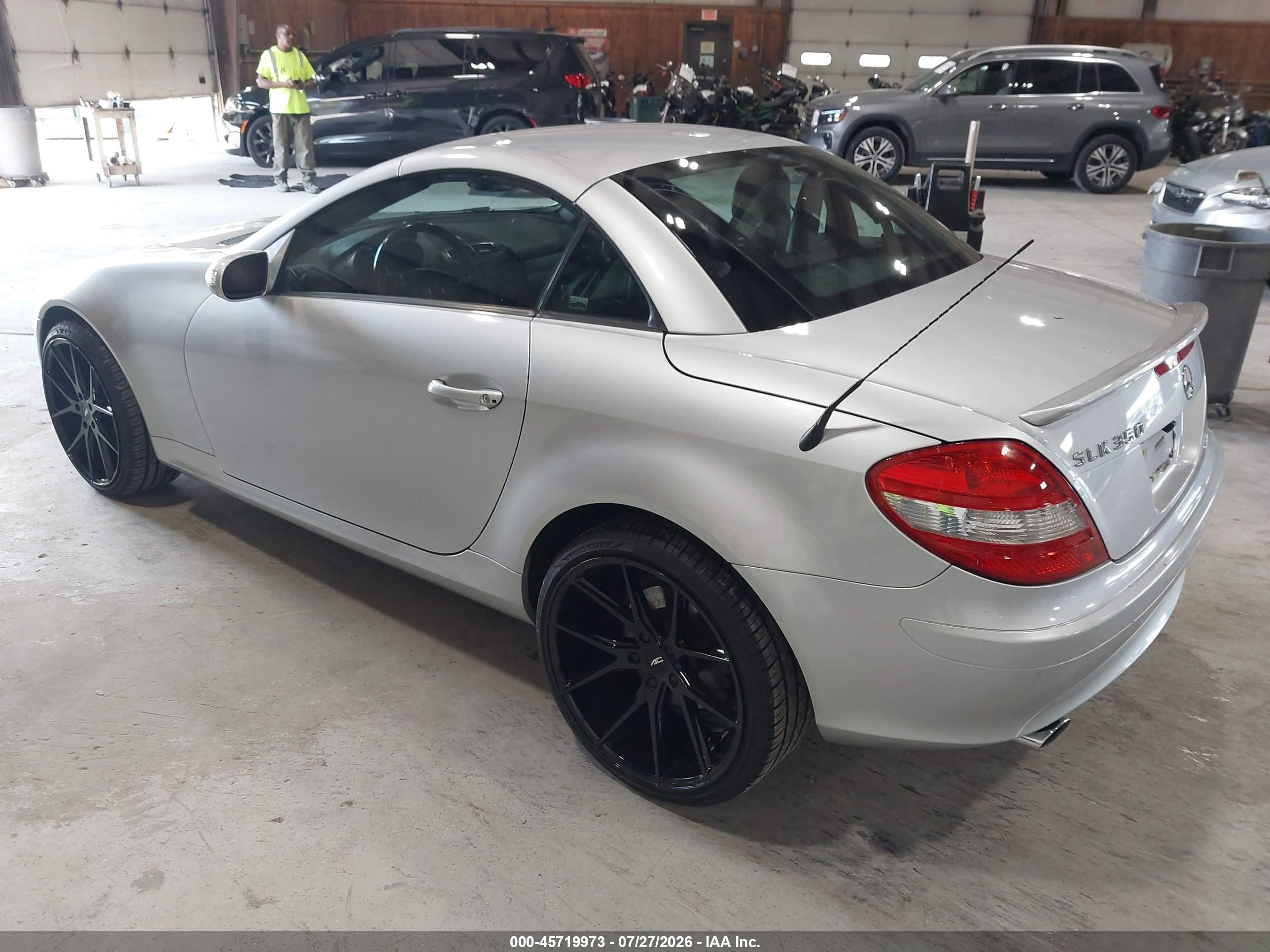 2005 Mercedes-benz Slk 350 Silver vin: WDBWK56F35F023191