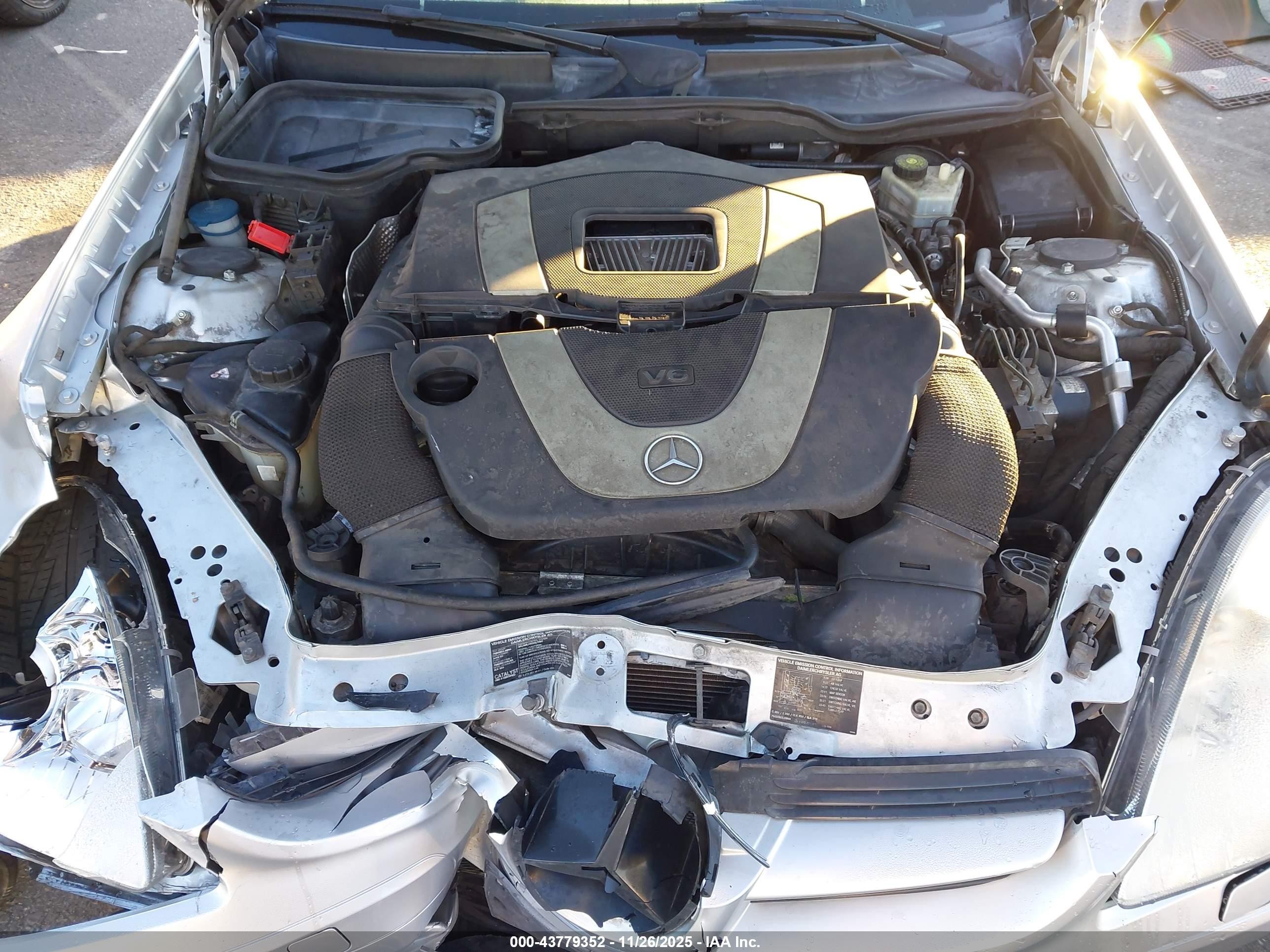 2007 Mercedes-benz Slk 350   Silver vin: WDBWK56F37F154687