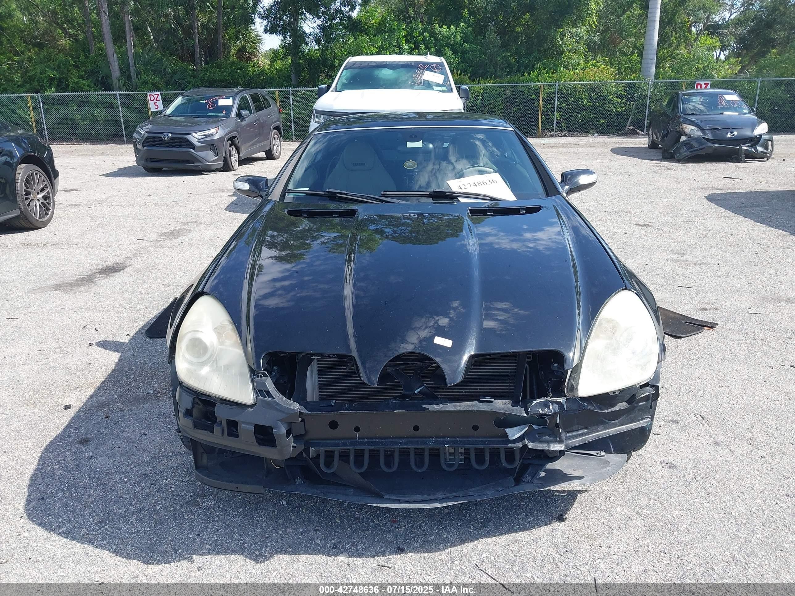 2008 Mercedes-benz Slk 350   Black vin: WDBWK56F38F186671