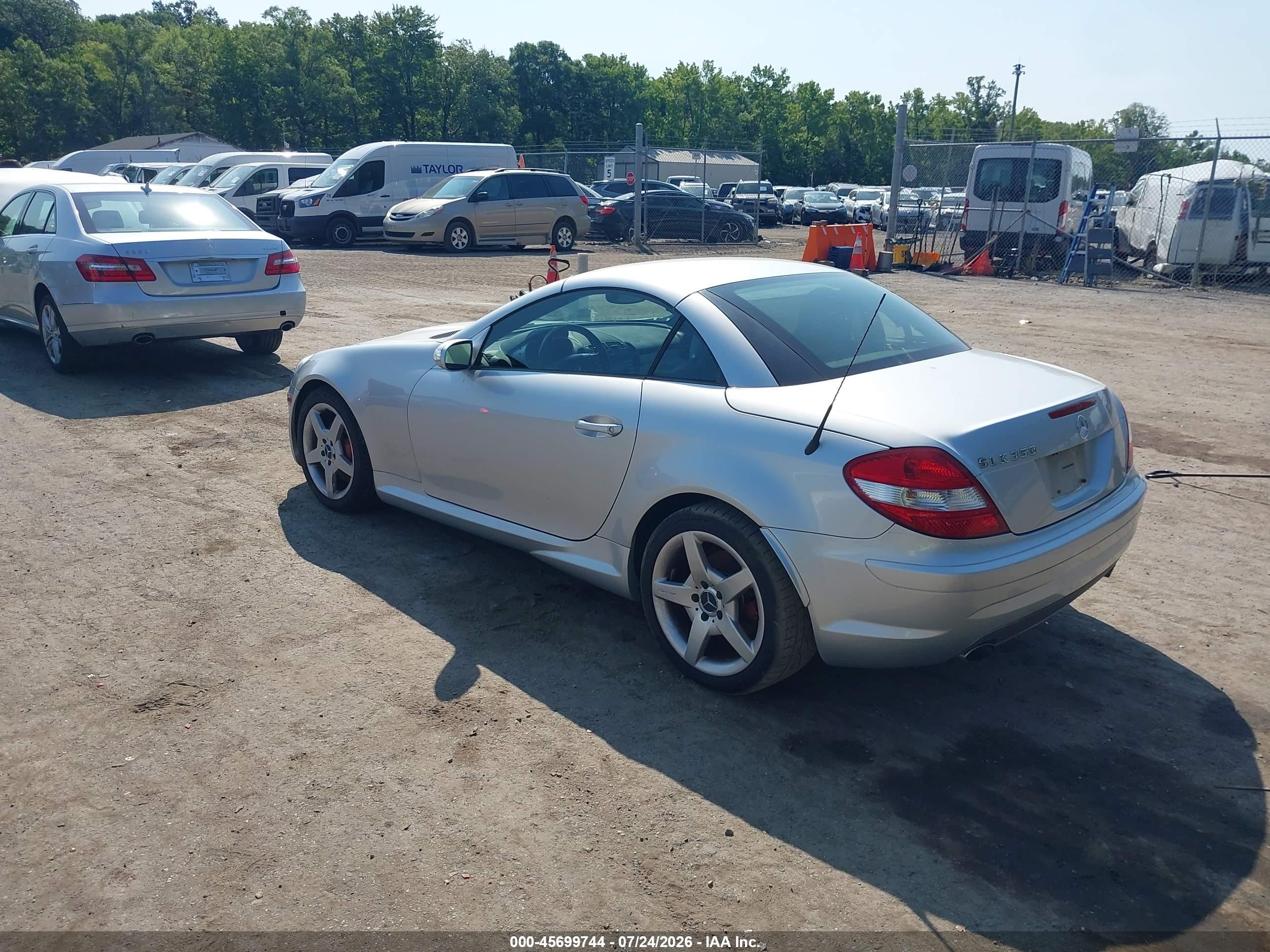 2006 Mercedes-benz Slk 350 Silver vin: WDBWK56F46F084535