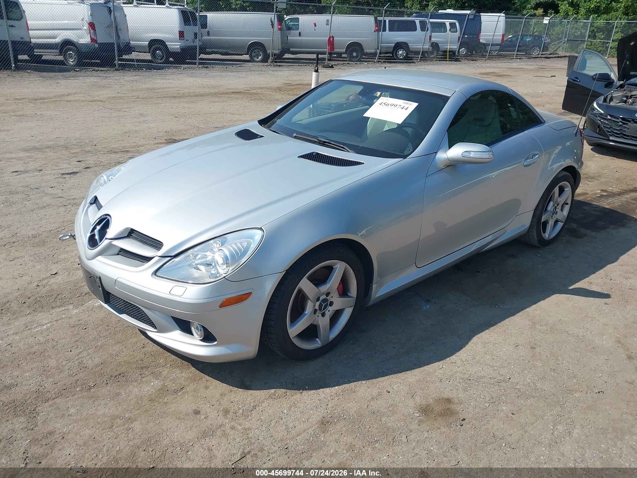 2006 Mercedes-benz Slk 350 Silver vin: WDBWK56F46F084535