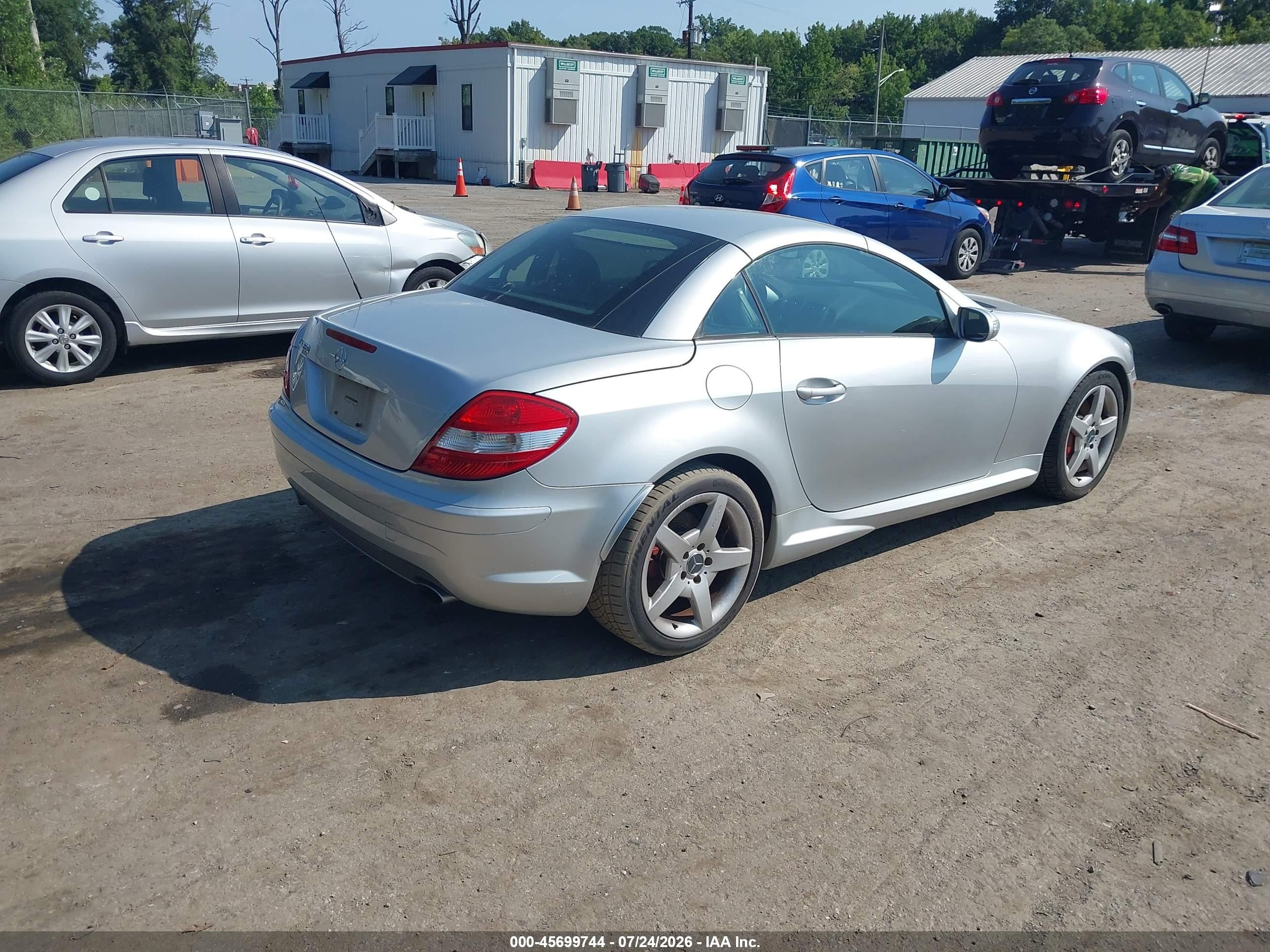 2006 Mercedes-benz Slk 350 Silver vin: WDBWK56F46F084535