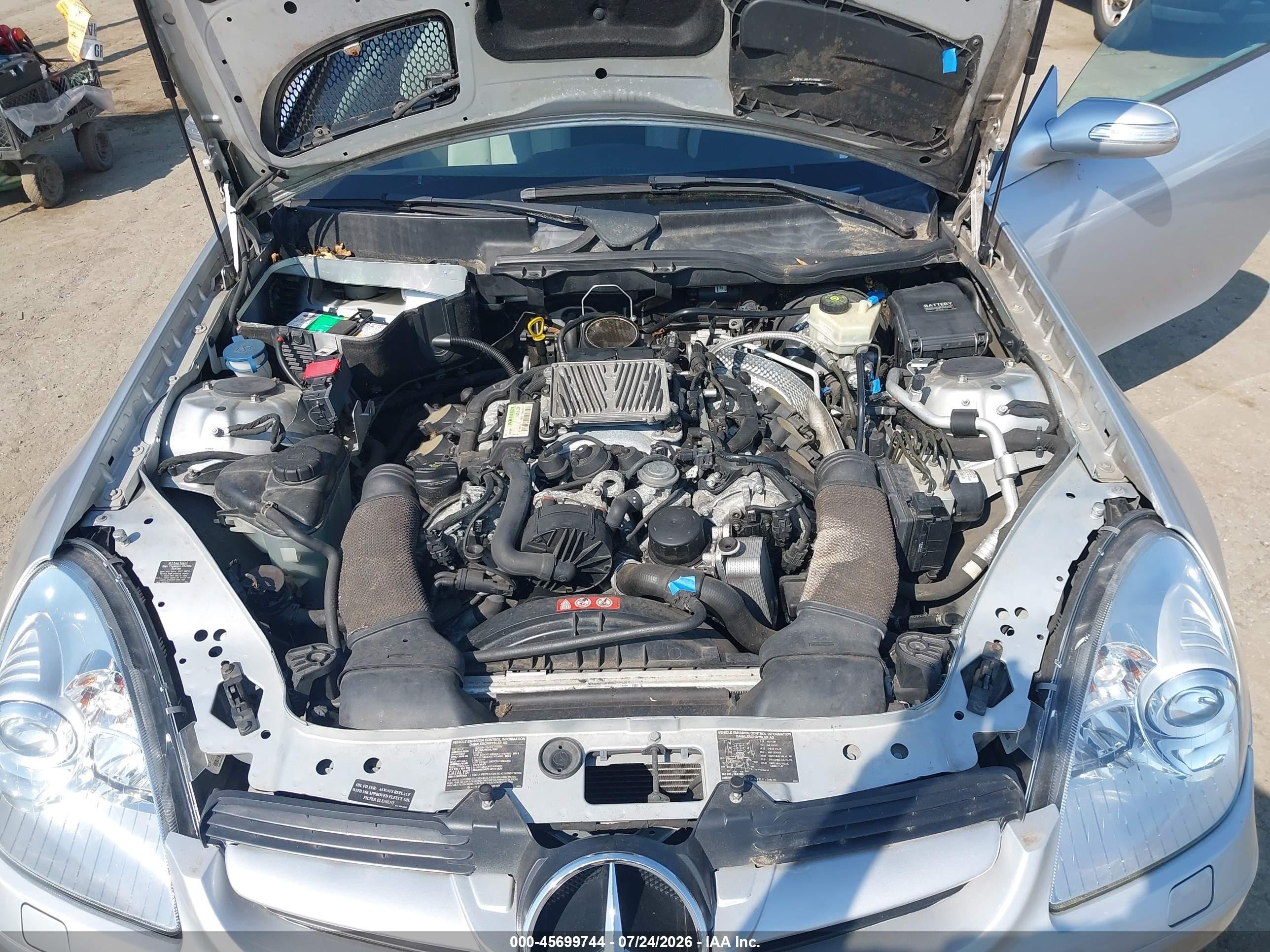 2006 Mercedes-benz Slk 350 Silver vin: WDBWK56F46F084535