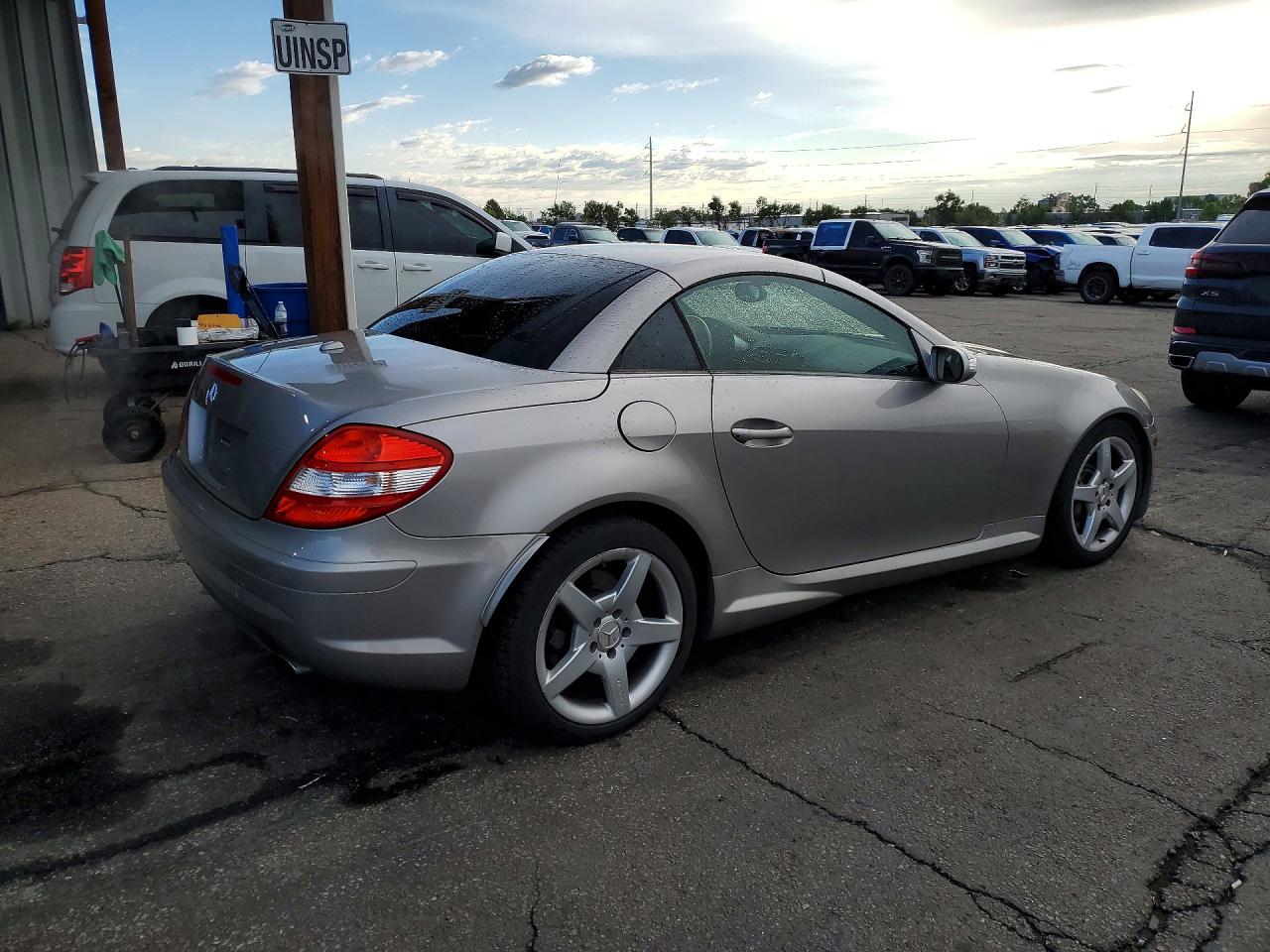 2006 Mercedes-benz Slk 350 Silver vin: WDBWK56F46F099147