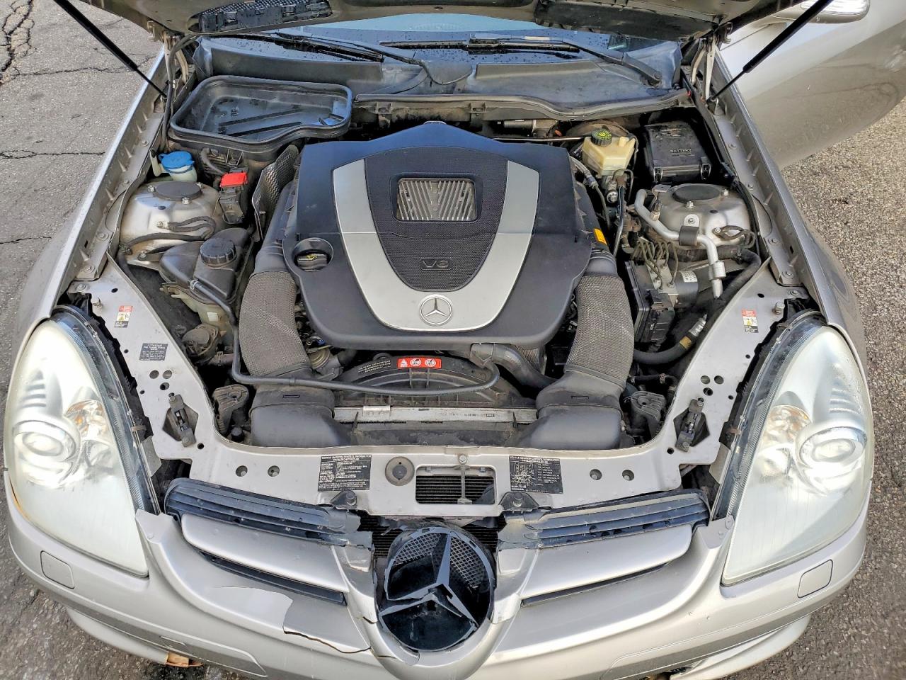 2006 Mercedes-benz Slk 350 Silver vin: WDBWK56F46F099147