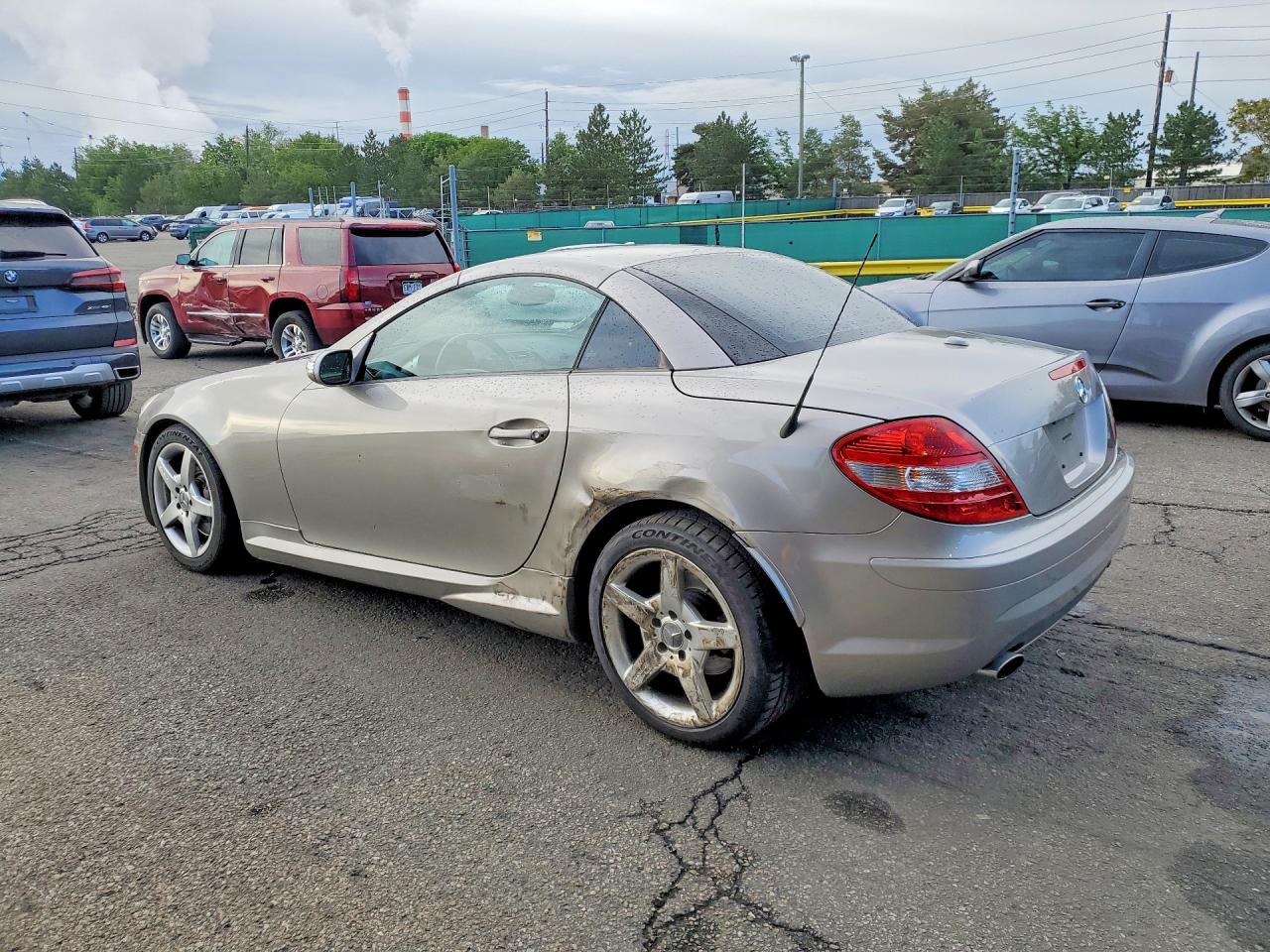 2006 Mercedes-benz Slk 350 Silver vin: WDBWK56F46F099147