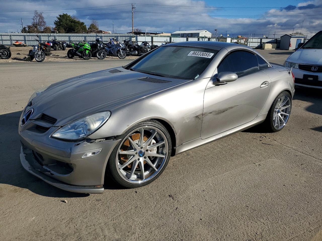 2007 Mercedes-benz Slk 350 Silver vin: WDBWK56F47F139048