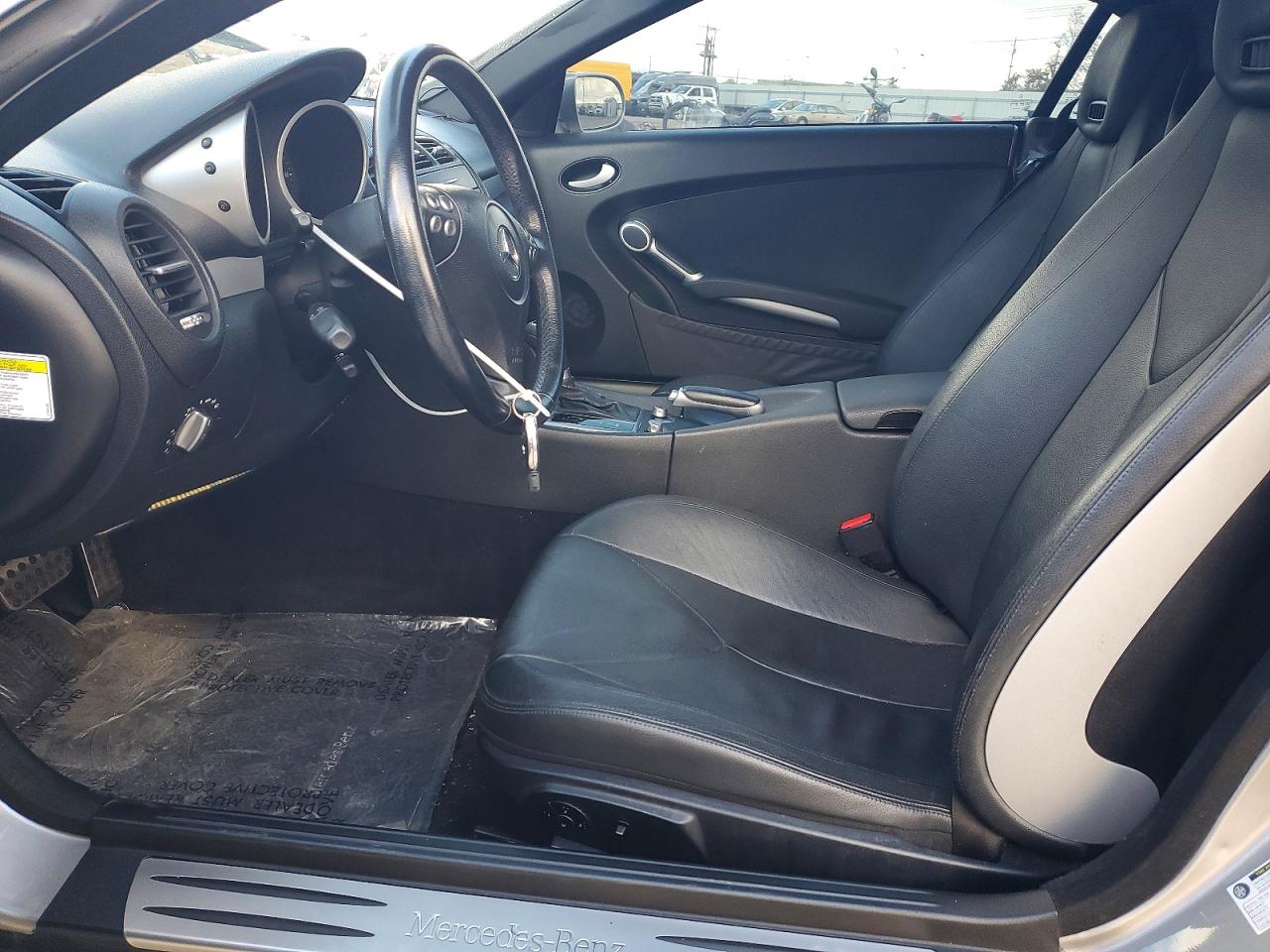 2007 Mercedes-benz Slk 350 Silver vin: WDBWK56F47F139048