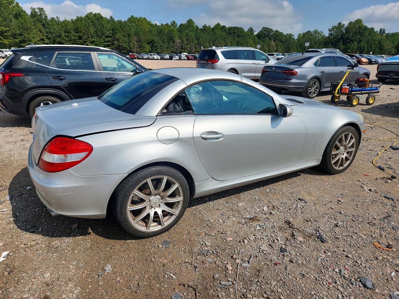 2007 Mercedes-benz Slk 350 Silver vin: WDBWK56F47F149448